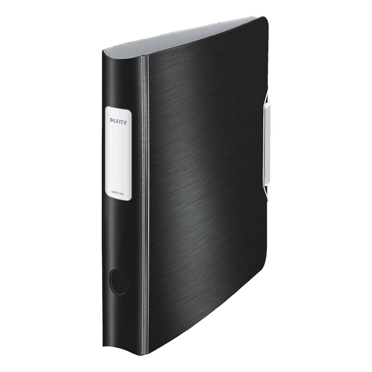 LEITZ Ordner Active Style, 180 Grad, 80 mm, satin-schwarz