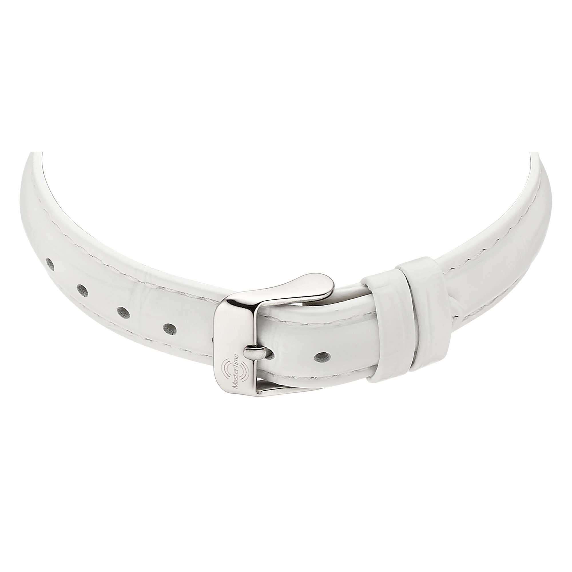 MASTER TIME Funkuhr Lady Line MTLA-101000-32L, Quarzuhr, Armbanduhr, Damenuhr, Lederarmband, analog, digital