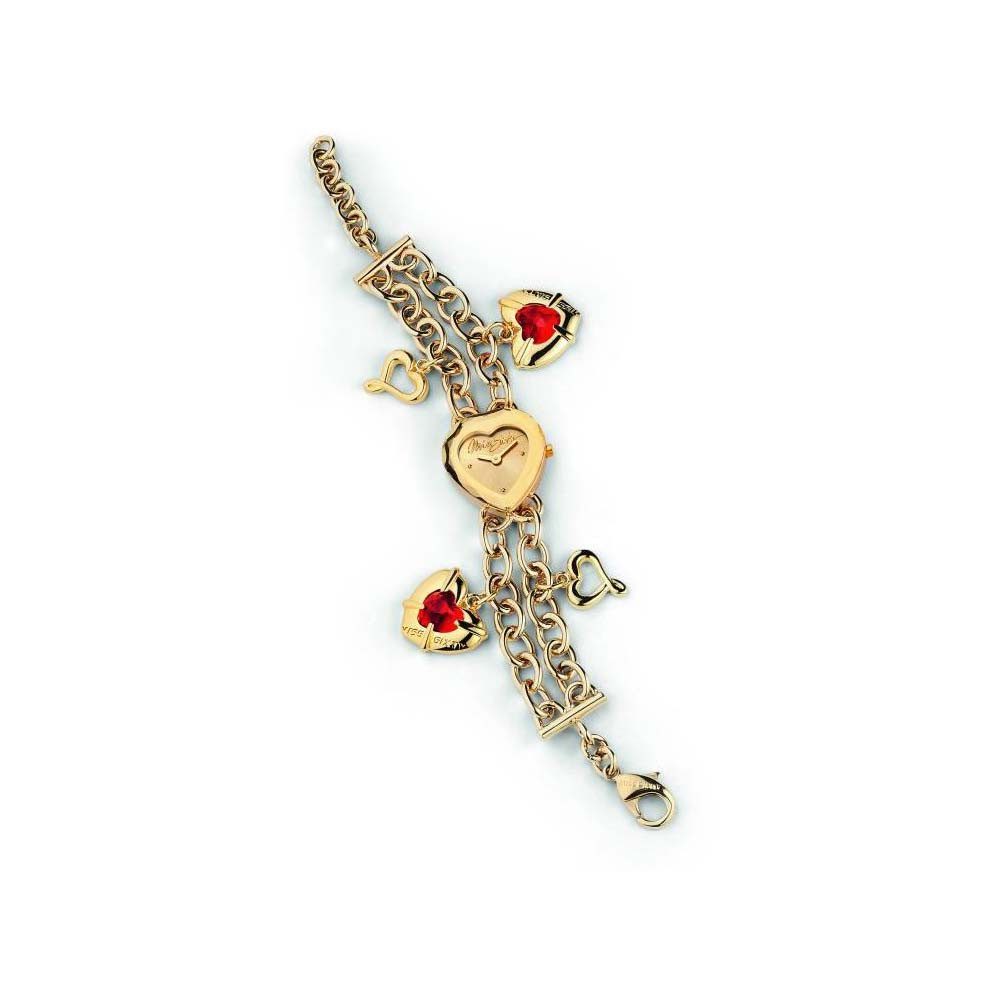 MISS SIXTY Quarzuhr SJ5004, Edelstahlband, Karabiner, Herzform, Gold