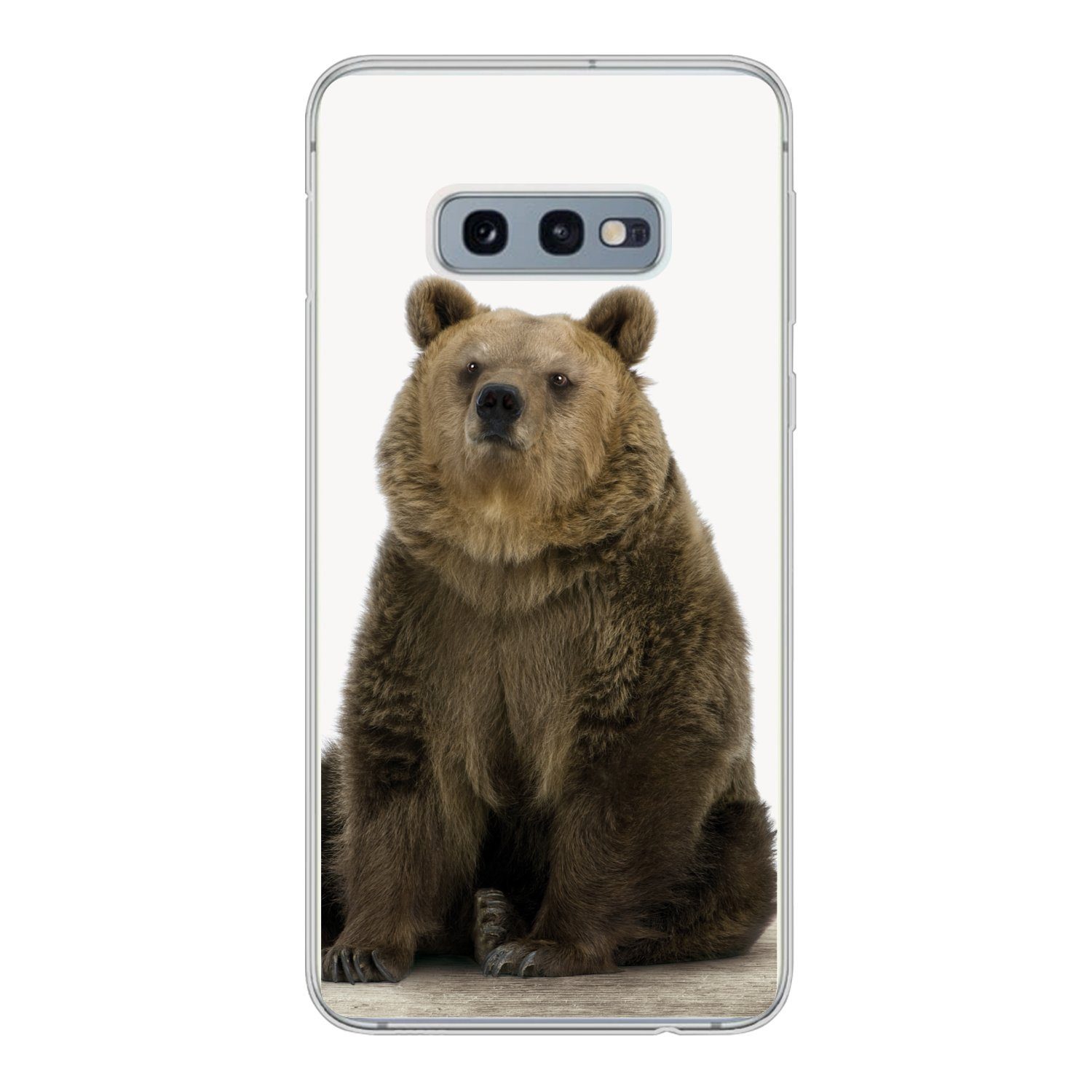 MuchoWow Handyhülle für Samsung Galaxy S10e Braunbär - Tiere - Bär - Niedlich - Jungen - M, Phone Case, Silikon, Schutzhülle Dünn