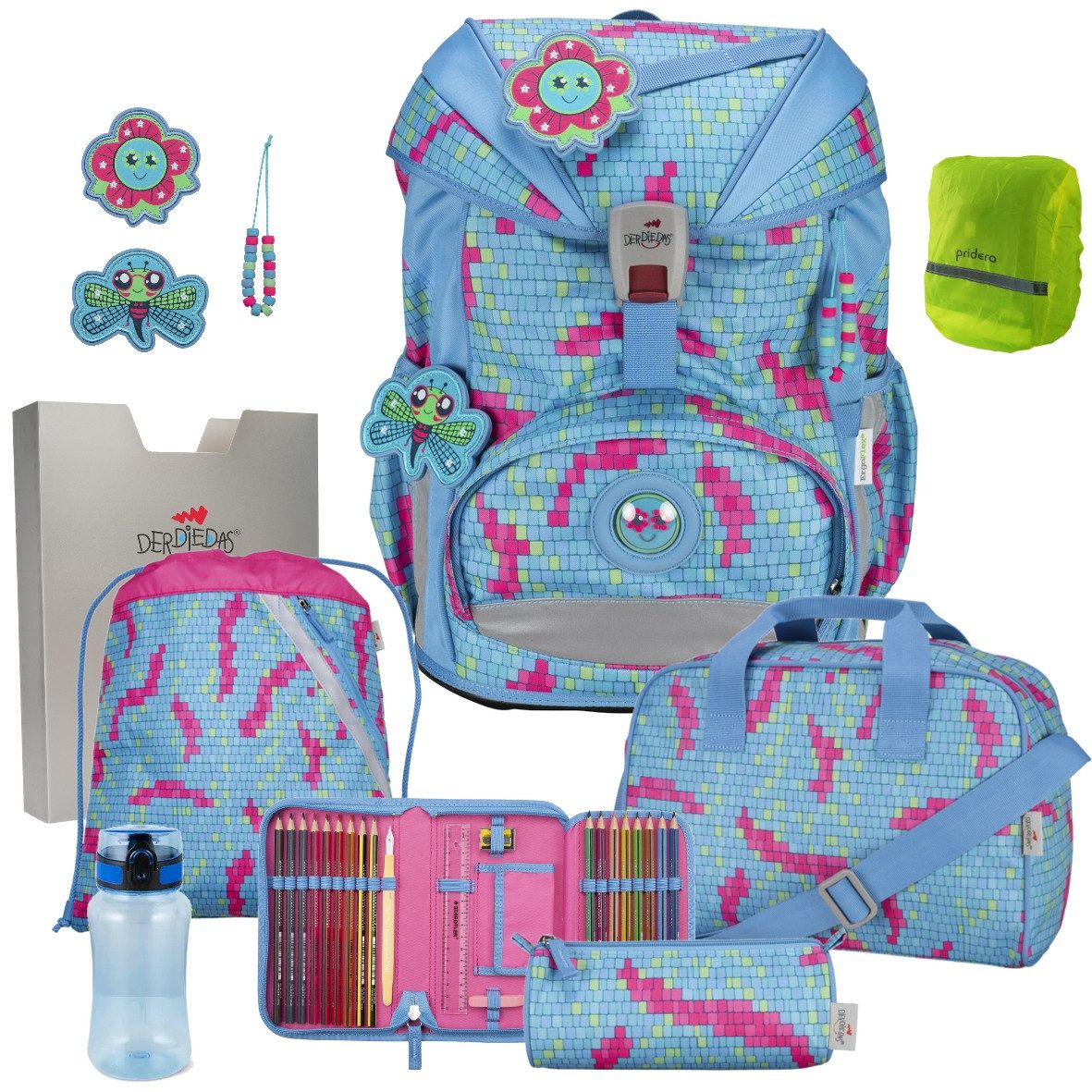 DerDieDas® Schulranzen Mädchen 1.Klasse ErgoFlex Light in unterschiedlichen Sets