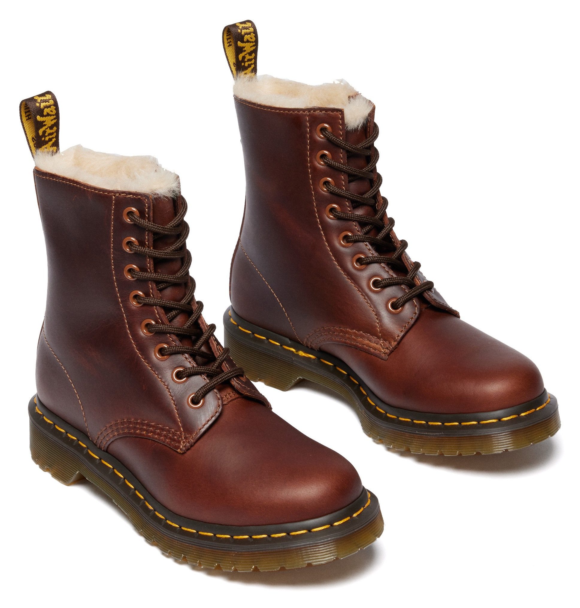 DR. MARTENS 1460 Serena Schnürboots Chunky Boots, Plateau Schuh, Boots mit Warmfutterausstattung – Bild 3 von 5