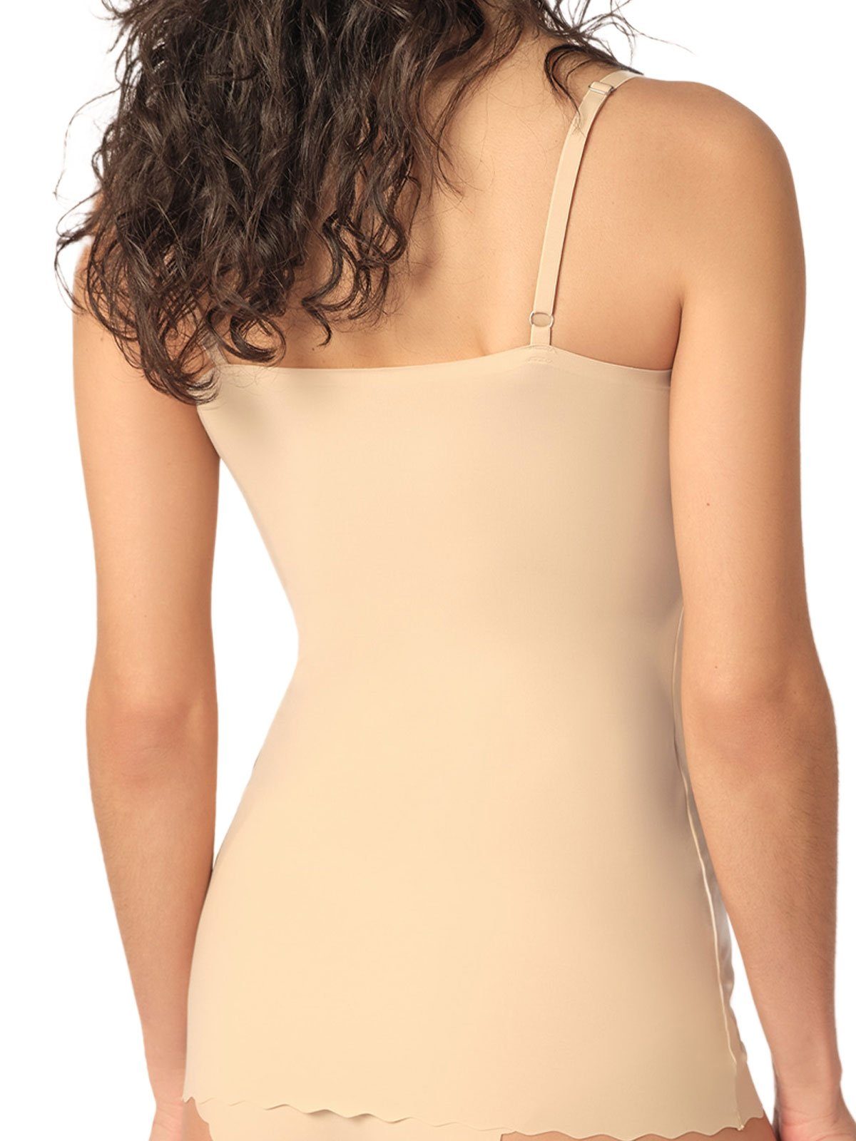 Skiny Achseltop Damen Spaghettishirt mit herausnehmbare Pads Micro (Packung, 1-St) extra flache Nähte
