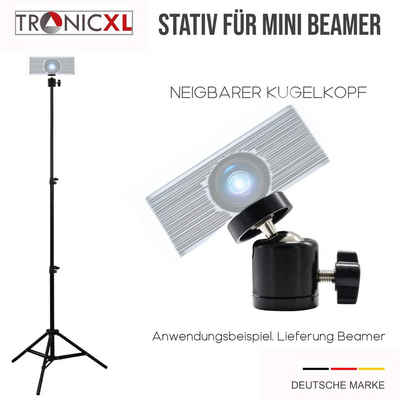 TronicXL 210cm Stativ Ständer für Mini Beamer Anker Nebula Capsule Halterung Beamer-Standfuß