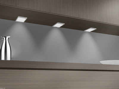 kalb LED Unterbauleuchte kalb LED Unterbauleuchte 6Watt SET Sensor Küchenleuchte Einbauspot Einbaustrahler, ohne Sensor, warmweiß