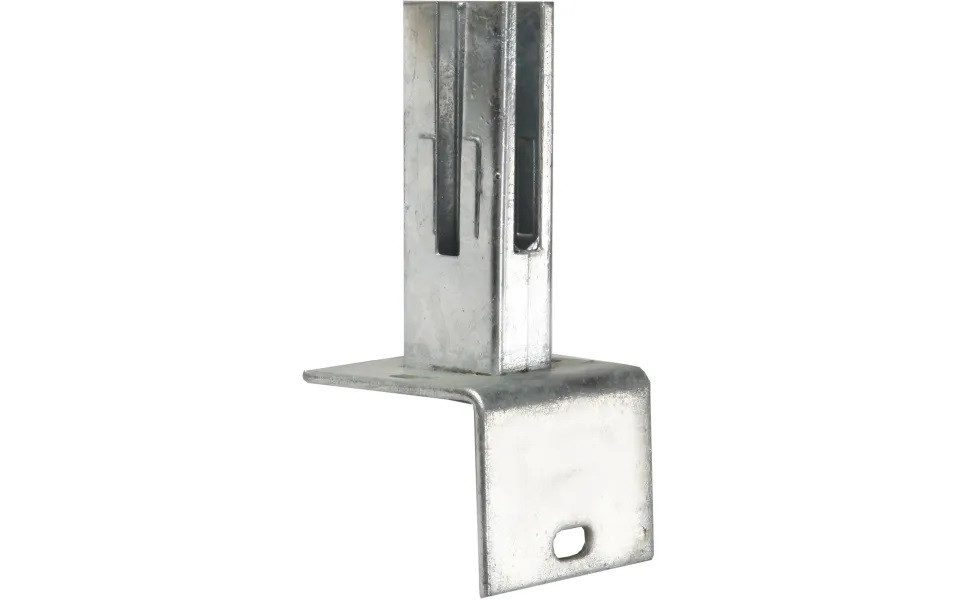 Floraworld Pfostenträger Floraworld Winkel-Bodenplatte für Pfosten 6 x 4 cm