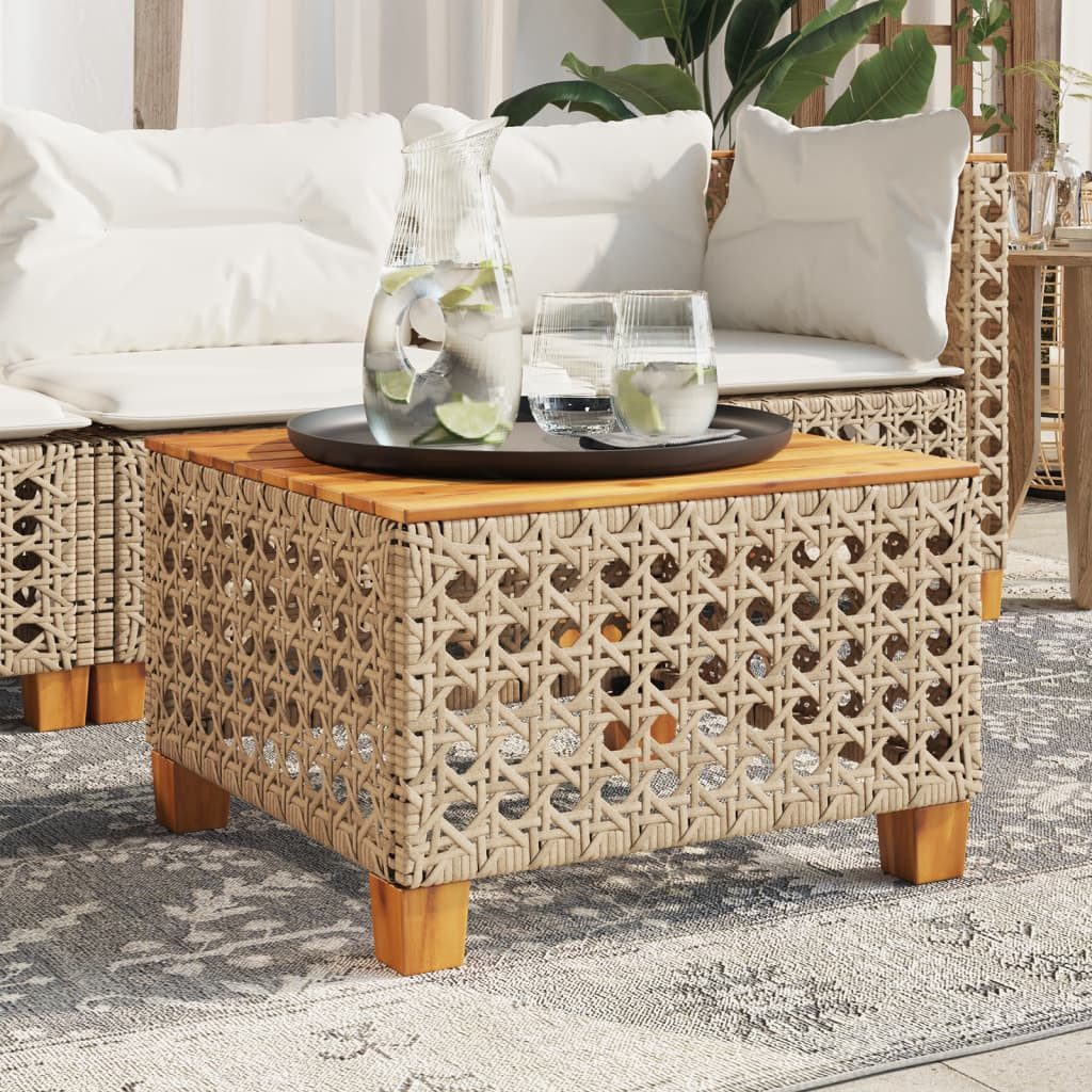 vidaXL Gartentisch Gartentisch Beige 55x55x36 cm günstig online kaufen