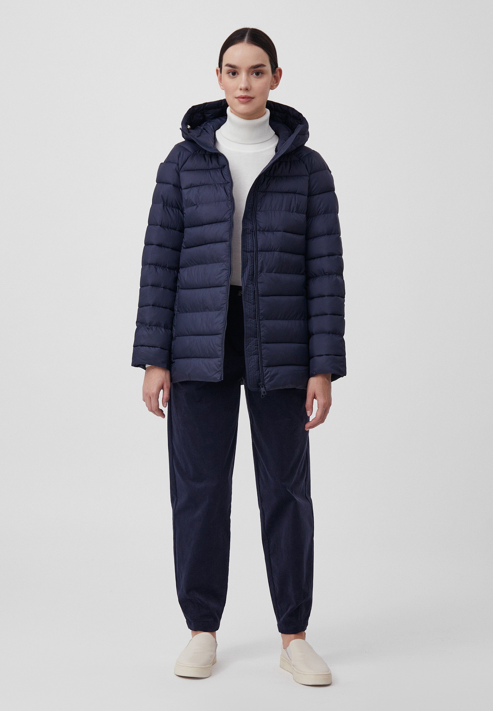 Finn Flare Steppjacke Klassisch mit wärmender Kapuze