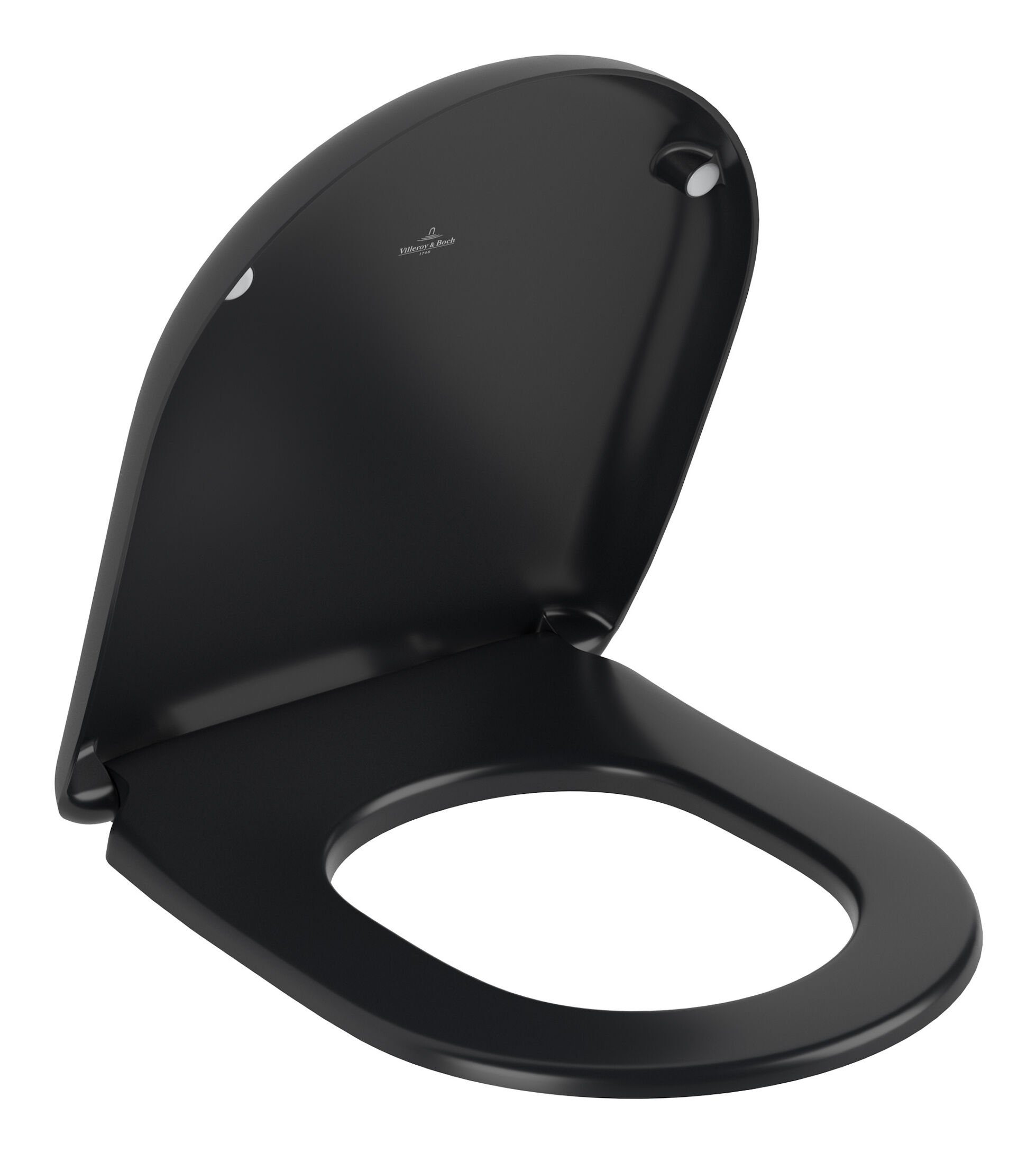 Thumbnail - Villeroy & Boch WC-Sitz Antao, Mit Absenkautomatik und QuickRelease 373 x 445 mm - Pure Black