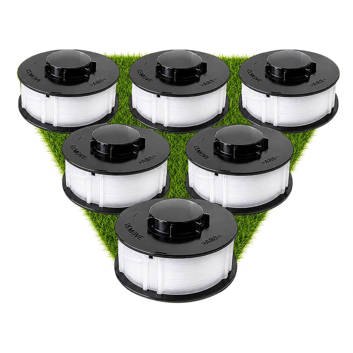 VABIONO Rasentrimmer-Ersatzspule Spulen für ALDI Gardenline TopCraft KingCraft Einhell Trimmer 6 Stück, (King Craft, Top Craft, 6-St., Einhell), kostenloser Versand