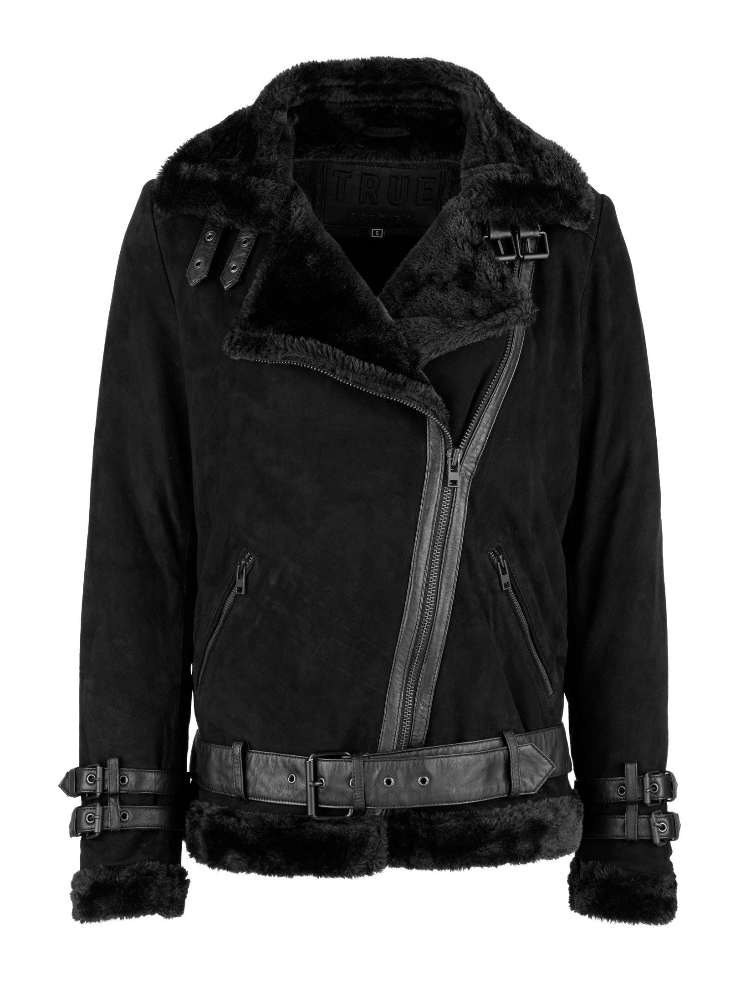 trueprodigy Lederjacke Aloy Lederjacke mit Kunstfellbesatz günstig online kaufen