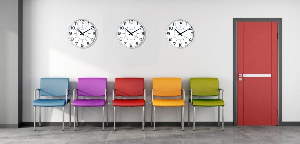 unilux Uhr Wanduhr Maxi Pop ULX 37,5cm grey