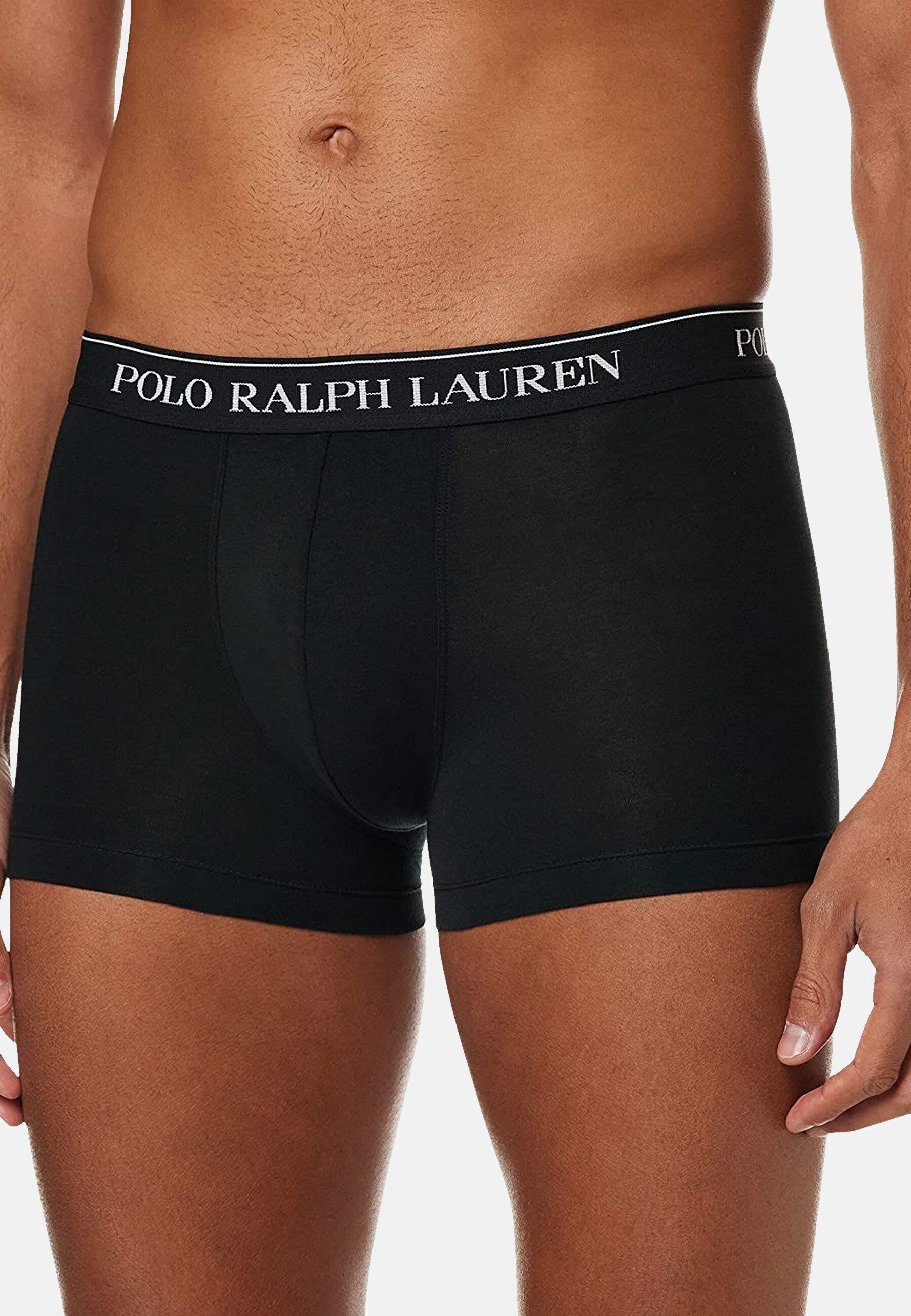 Boxershorts schwarz (3-St) Boxershorts Lauren Polo Ralph Trunks Ralph Lauren Dreierpack Basic
