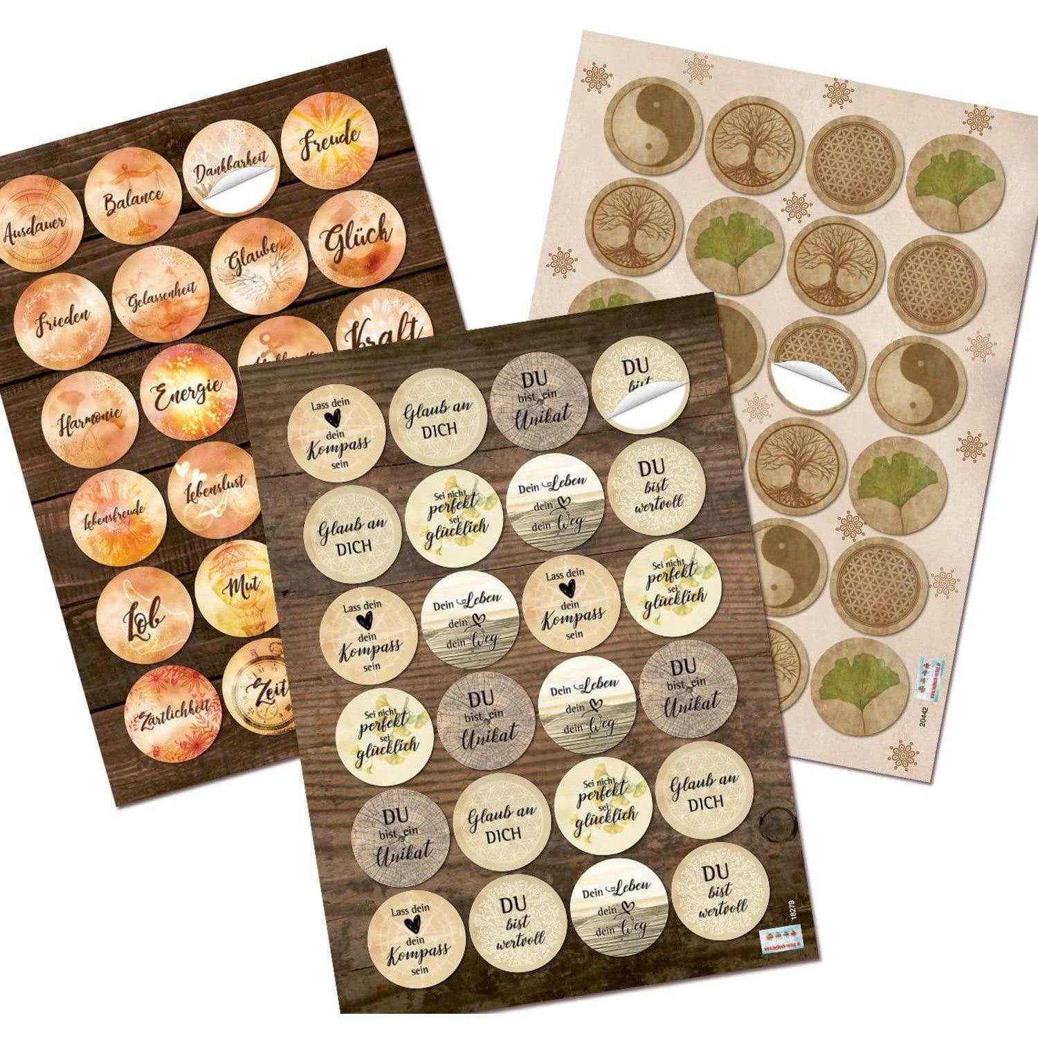 Logbuch-Verlag Dekofigur Großes Aufkleber Set - 3 x 24 Geschenkaufkleber mi günstig online kaufen