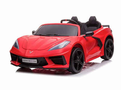 Elektro-Kinderauto Kinder Elektroauto Corvette 12v, 2-Sitzer, zwei Motoren+LED+Audio rot