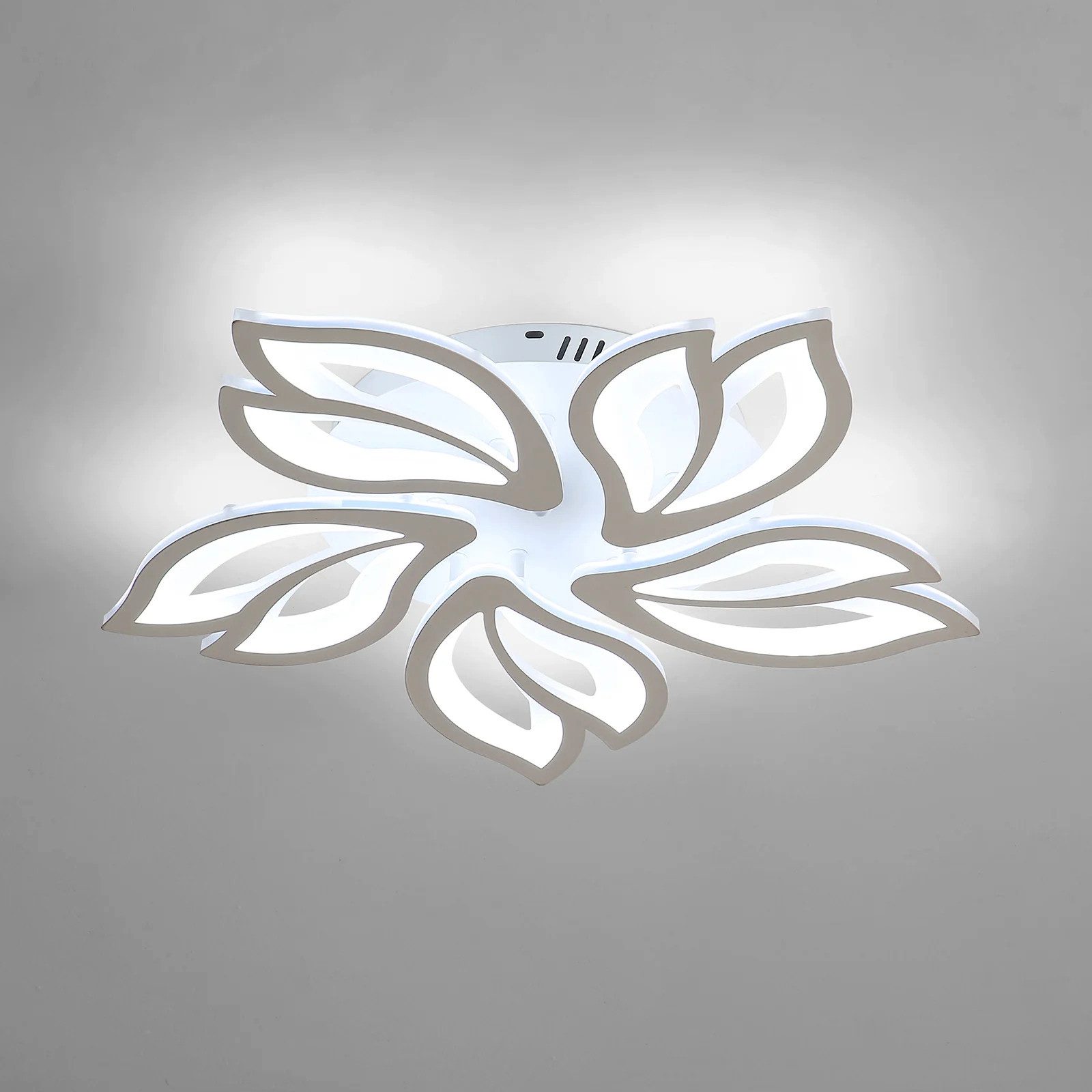 Riserva Deckenleuchten LED Deckenleuchte Blüten 65W 6500K Weiß Wohnzimmer, LED wechselbar