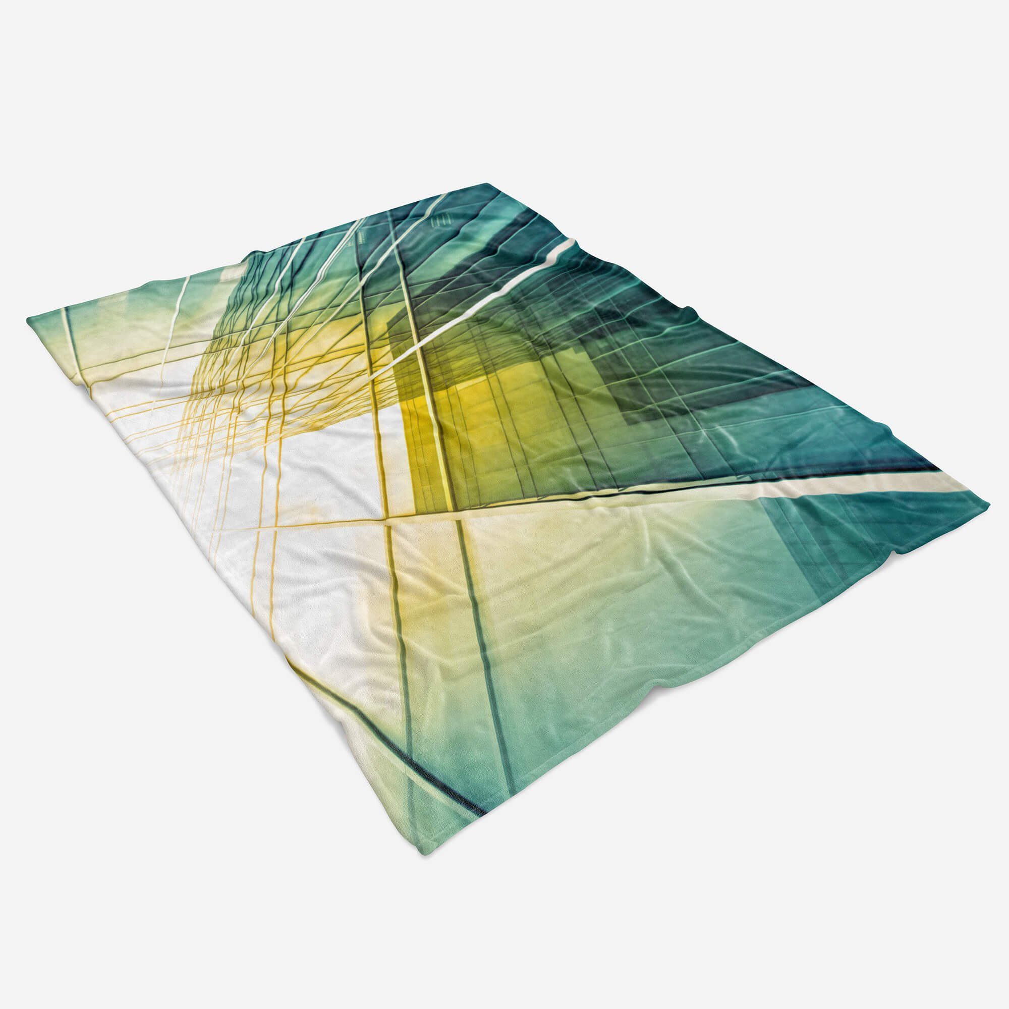 Sinus Art Handtücher Handtuch Strandhandtuch Handtuch Fotomotiv Baumwolle-Polyester-Mix (1-St), mit Saunatuch Fotoku, Kuscheldecke Architektur