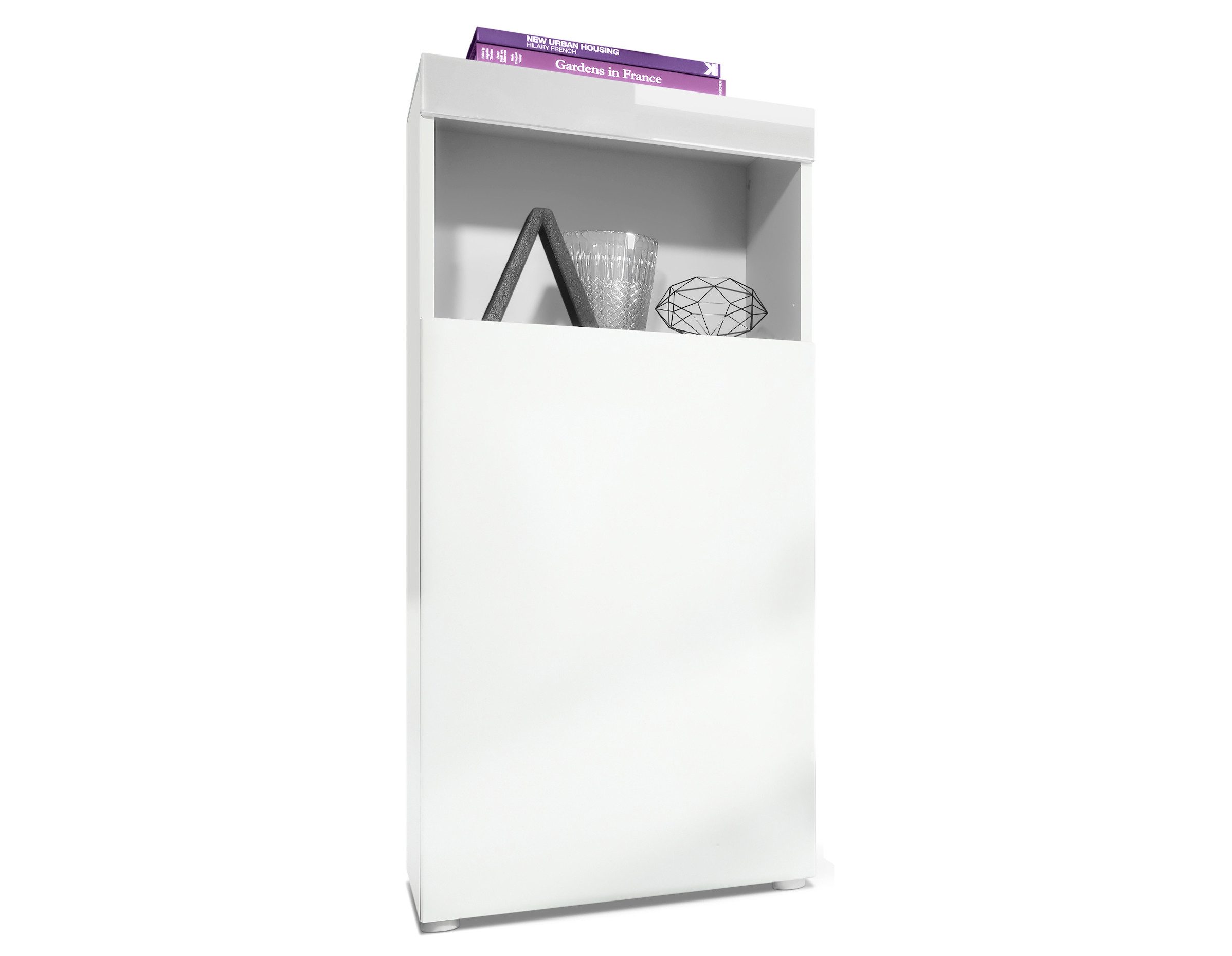 Vladon Standvitrine Pure (Vitrine, Korpus, Weiß günstig online kaufen