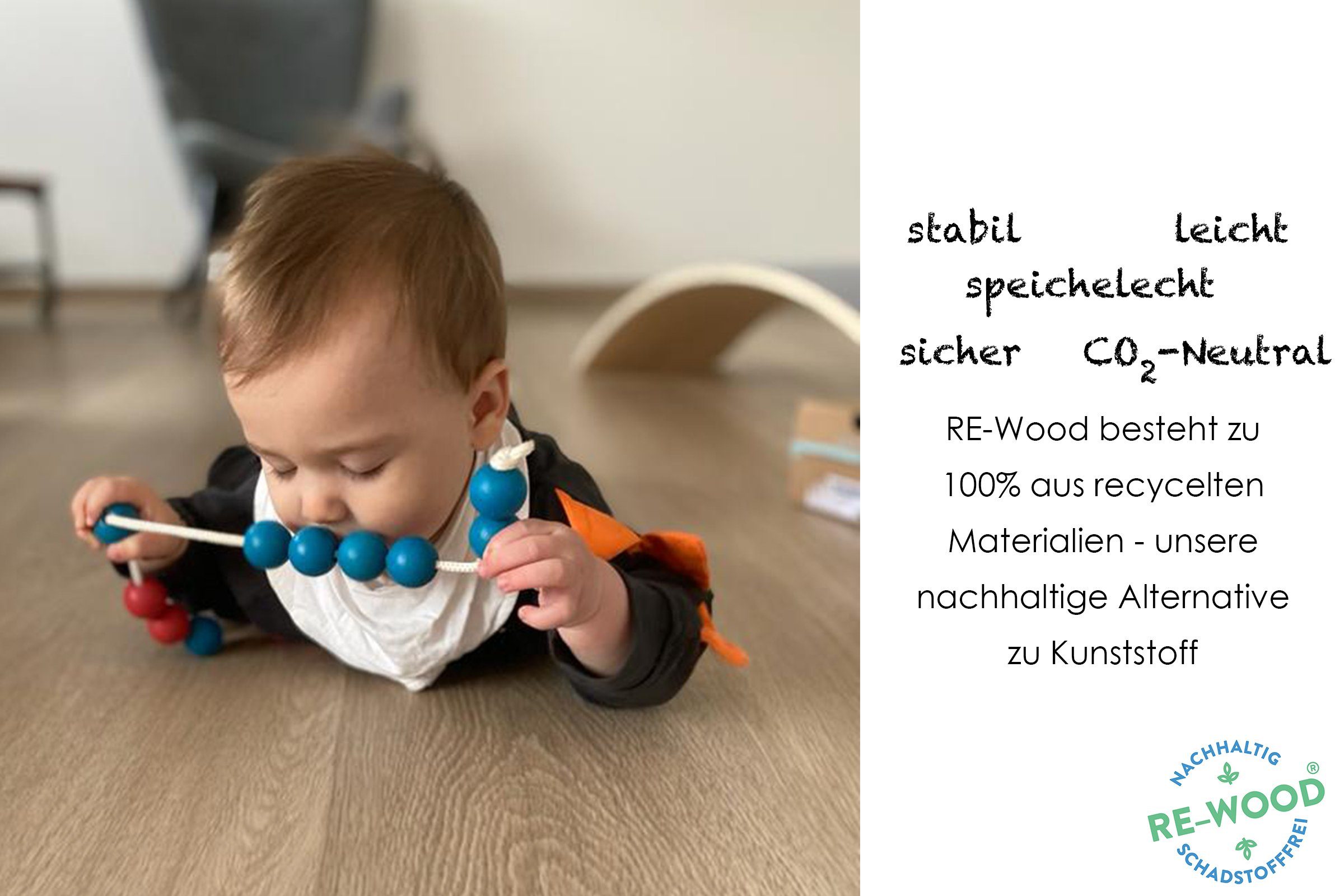 Wissner® aktiv lernen Lernspielzeug Rechenstäbe in 10 Montessori-Farben (100 Stück), RE-Wood® (100-St), RE-Wood® – Bild 4 von 5
