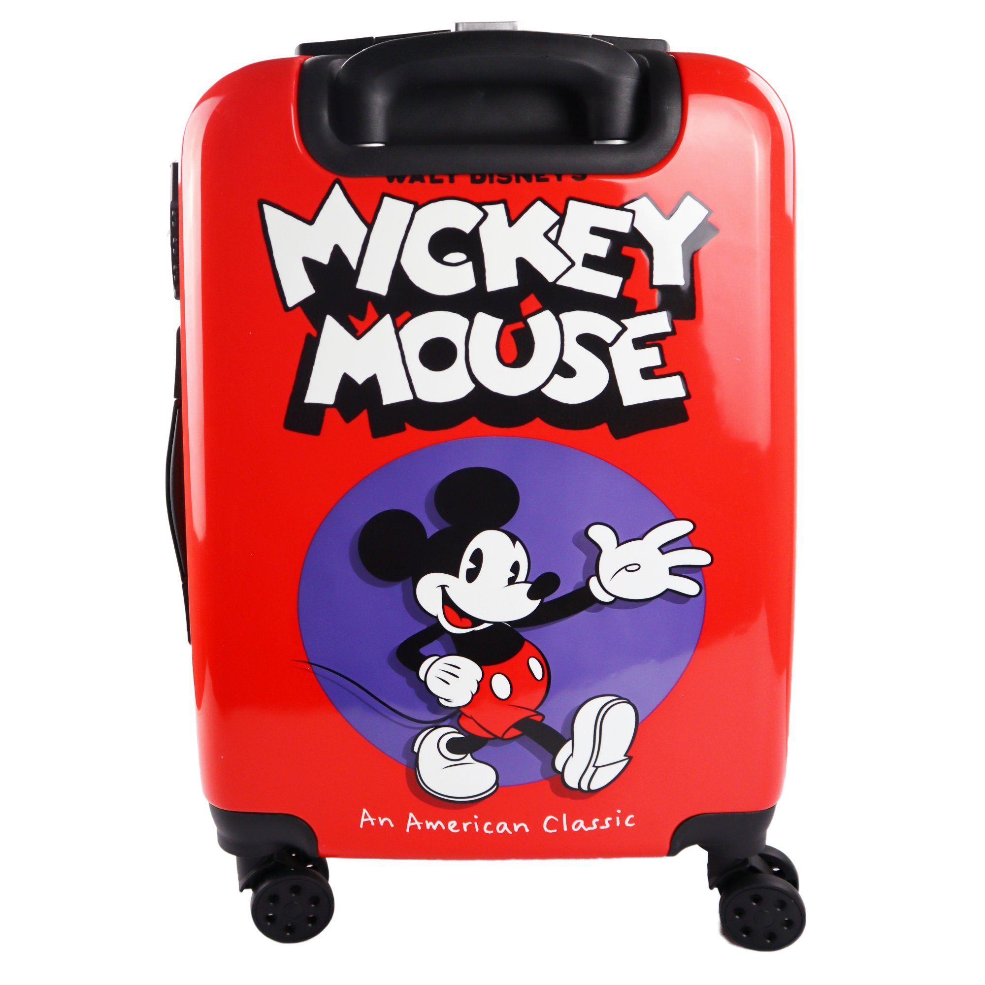 Rollen Mickey Rollen, Disney Jungen mit Reisekoffer Grad Hartschalen-Trolley Maus 360 Mickey Mouse 4