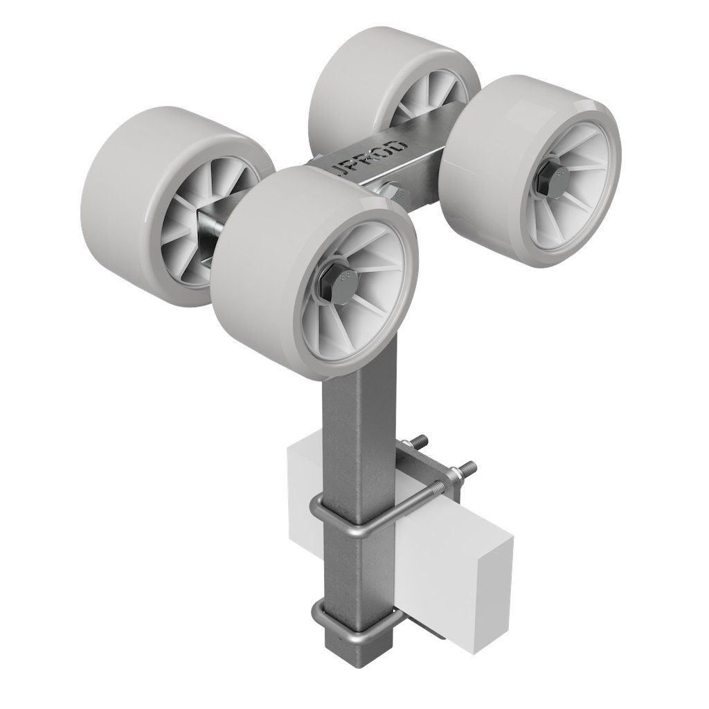 SUPROD Auffahrrampe Sliprollen Slipwagen Sliphilfe Bootstrailer TPU Reifen Ø 120 mm, 4er