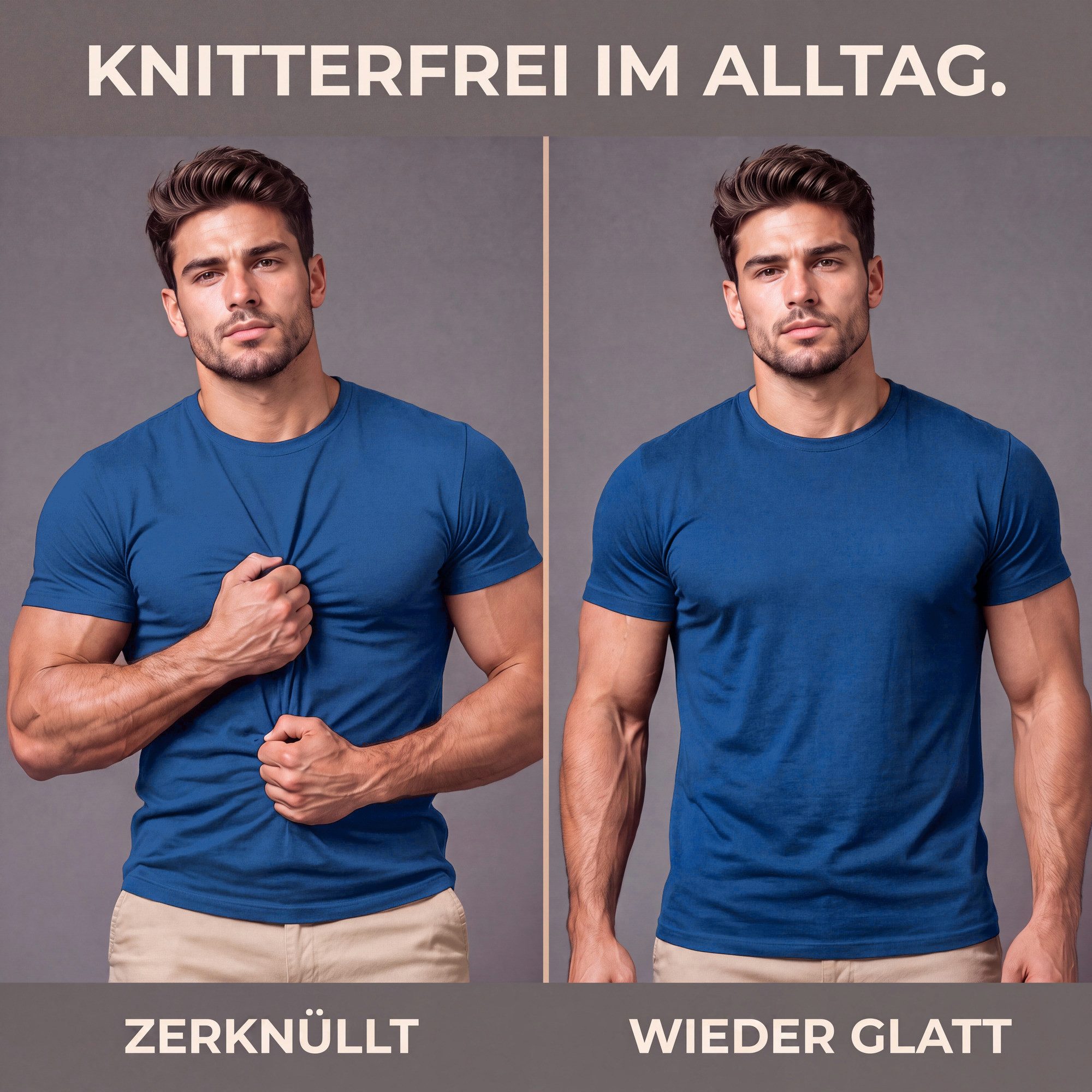 Sitztgut T-Shirt Soft Comfort – weich, körpernah an Brust und Armen, locker am Bauch (1-tlg) Körpernah an Brust und Oberarmen,locker am Bauch,knitterarm – Bild 3 von 5