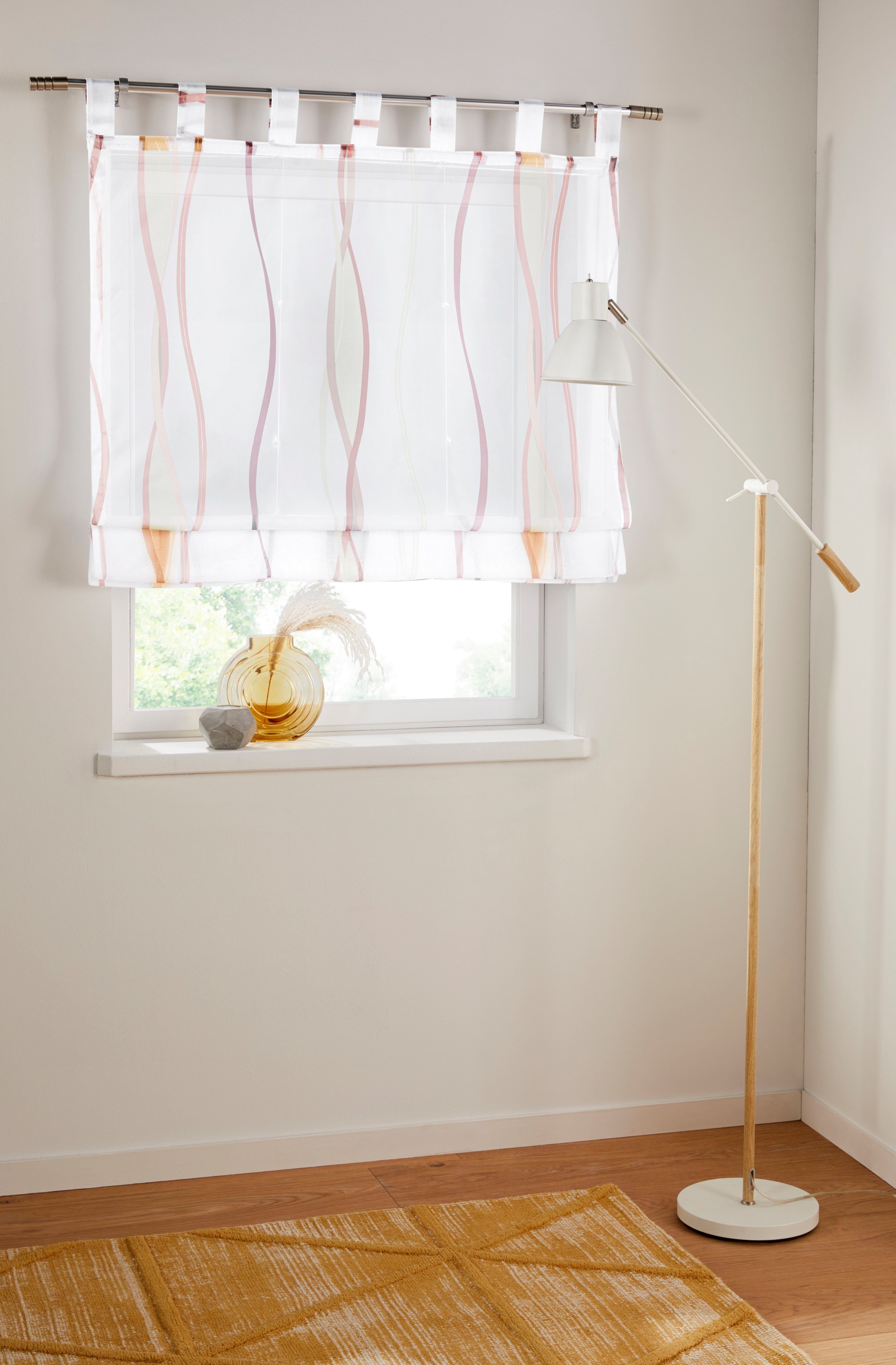 my home Raffrollo Dimona, mit Schlaufen, Transparent, Voile, Polyester günstig online kaufen