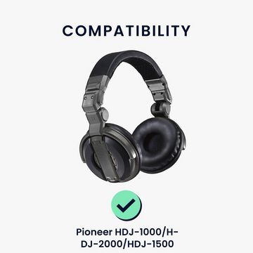kwmobile 2x Ohr Polster für Pioneer HDJ-1000/HDJ-2000/HDJ-1500 Ohrpolster (Ohrpolster Kopfhörer - Kunstleder Polster für Over Ear Headphones)