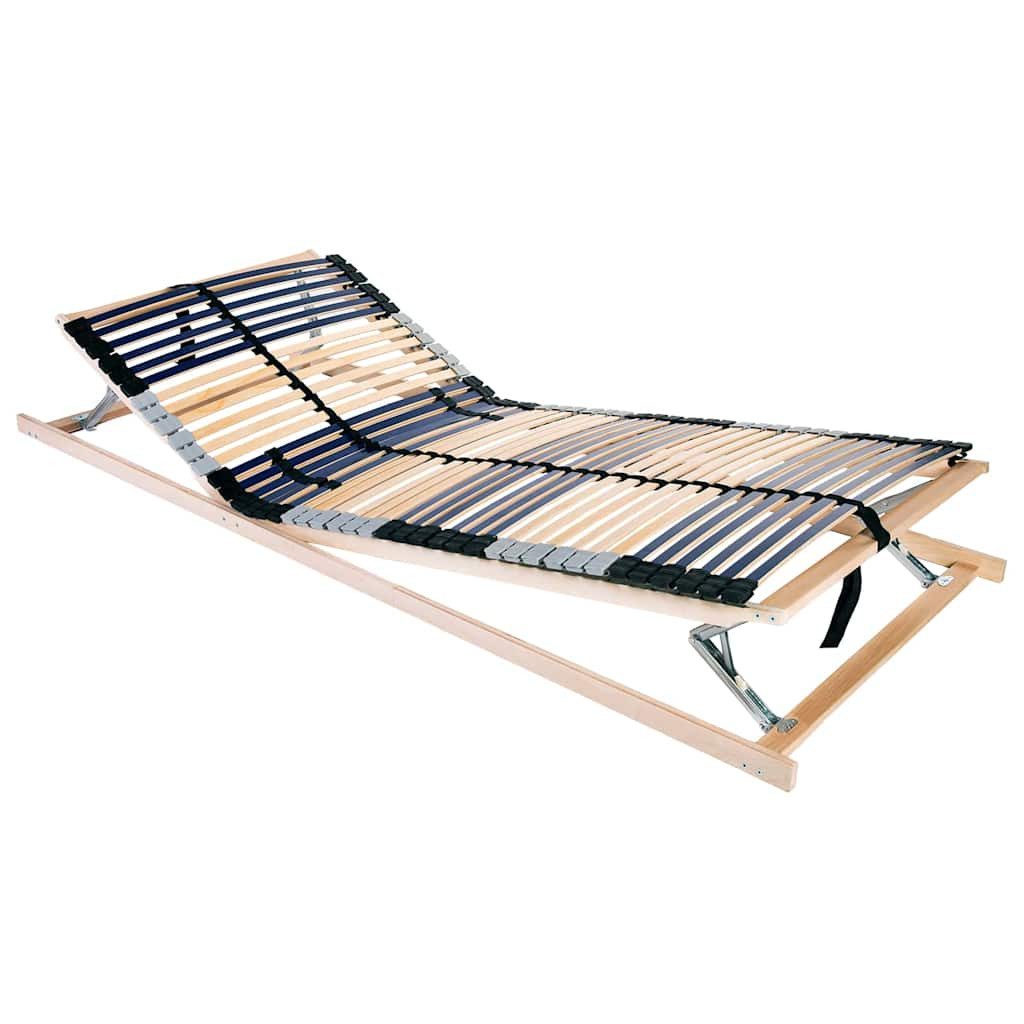 vidaXL Bett Bett-Lattenrost Braun 90 x 190 cm Massivholz Buche (1-tlg)