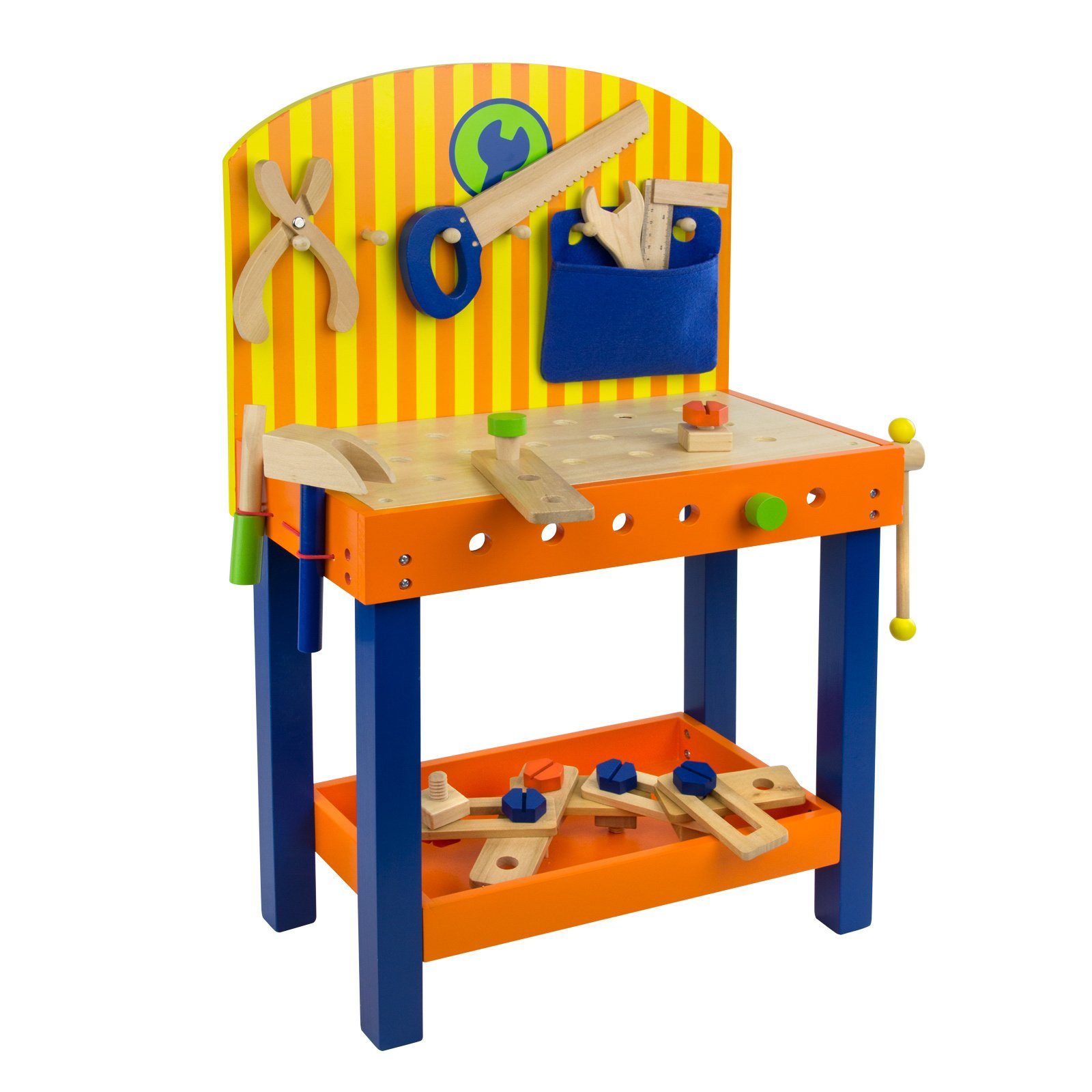 DEMA Spiel-Werkzeugstation Kinderwerkbank - Spielwerkbank - Kinderwerkstatt 38 x 22 x 66 cm