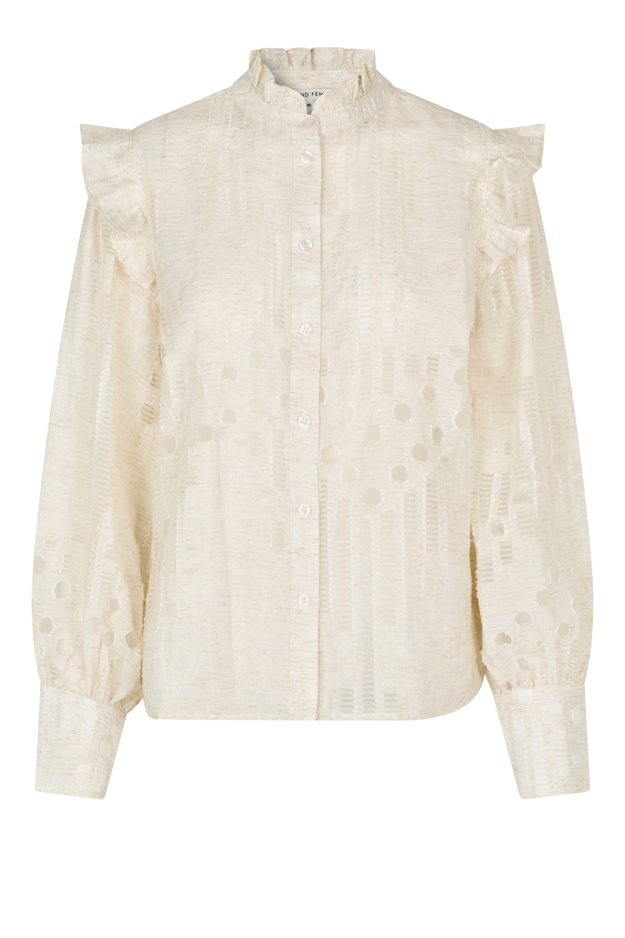 Second Female Klassische Bluse Nete Frill Shirt