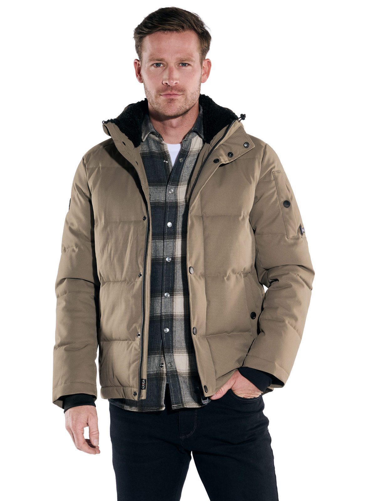 Engbers Kurzjacke Herren Jacke, Hellbraun
