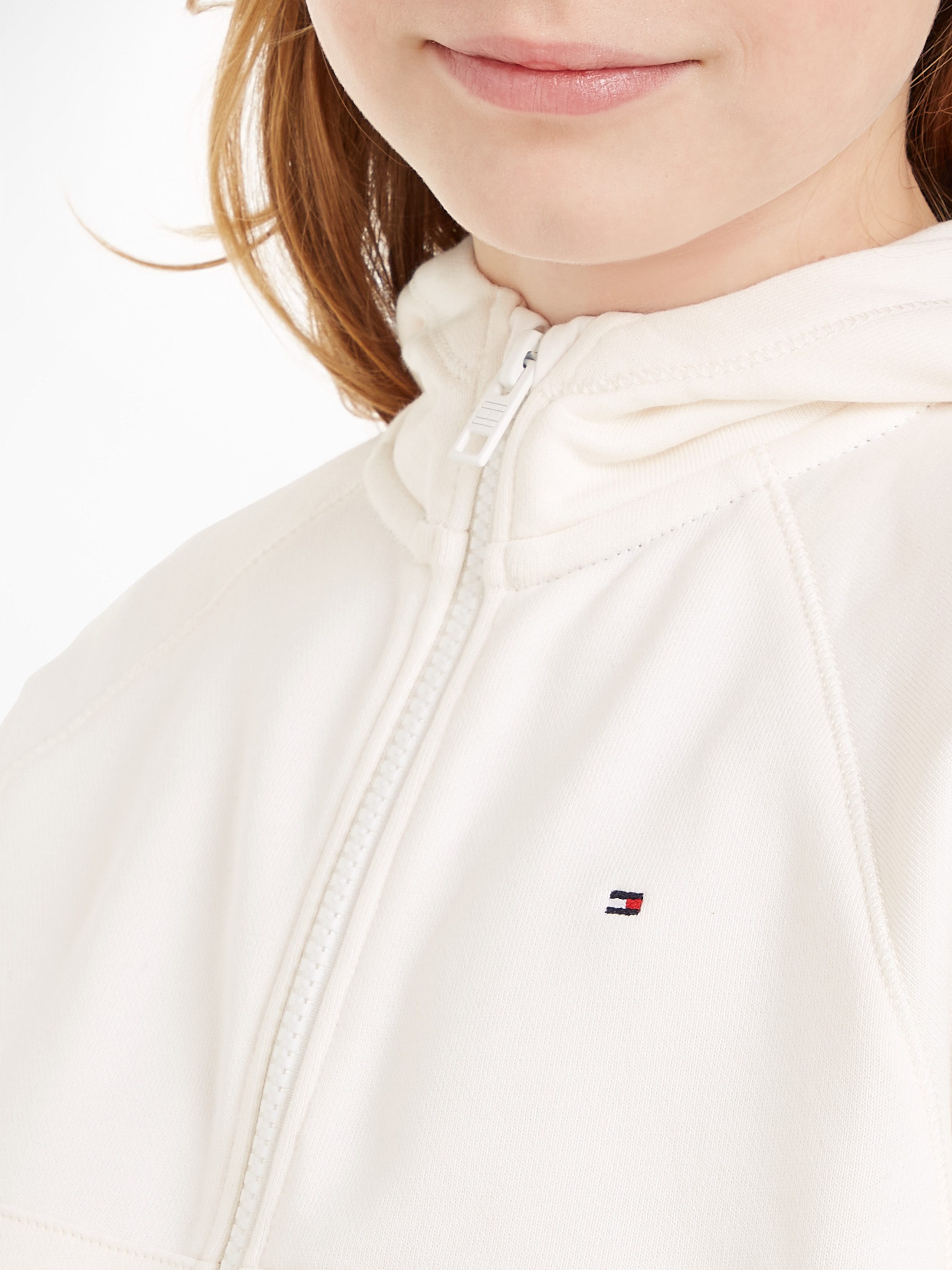 Tommy Hilfiger Sweatjacke VARSITY EMBROIDERED ZIP UP Kinder bis 16 Jahre mit Logostickerei