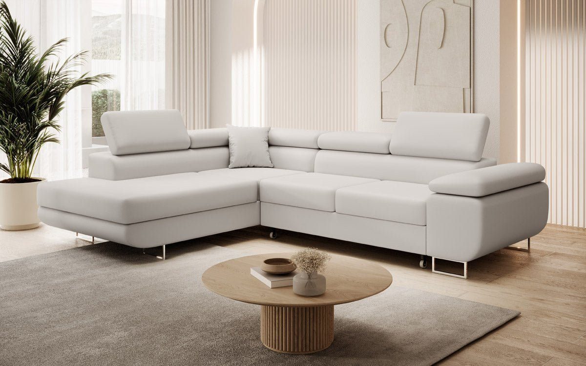 Luxusbetten24 Schlafsofa Designer Sofa Aston Kunstleder, günstig online kaufen