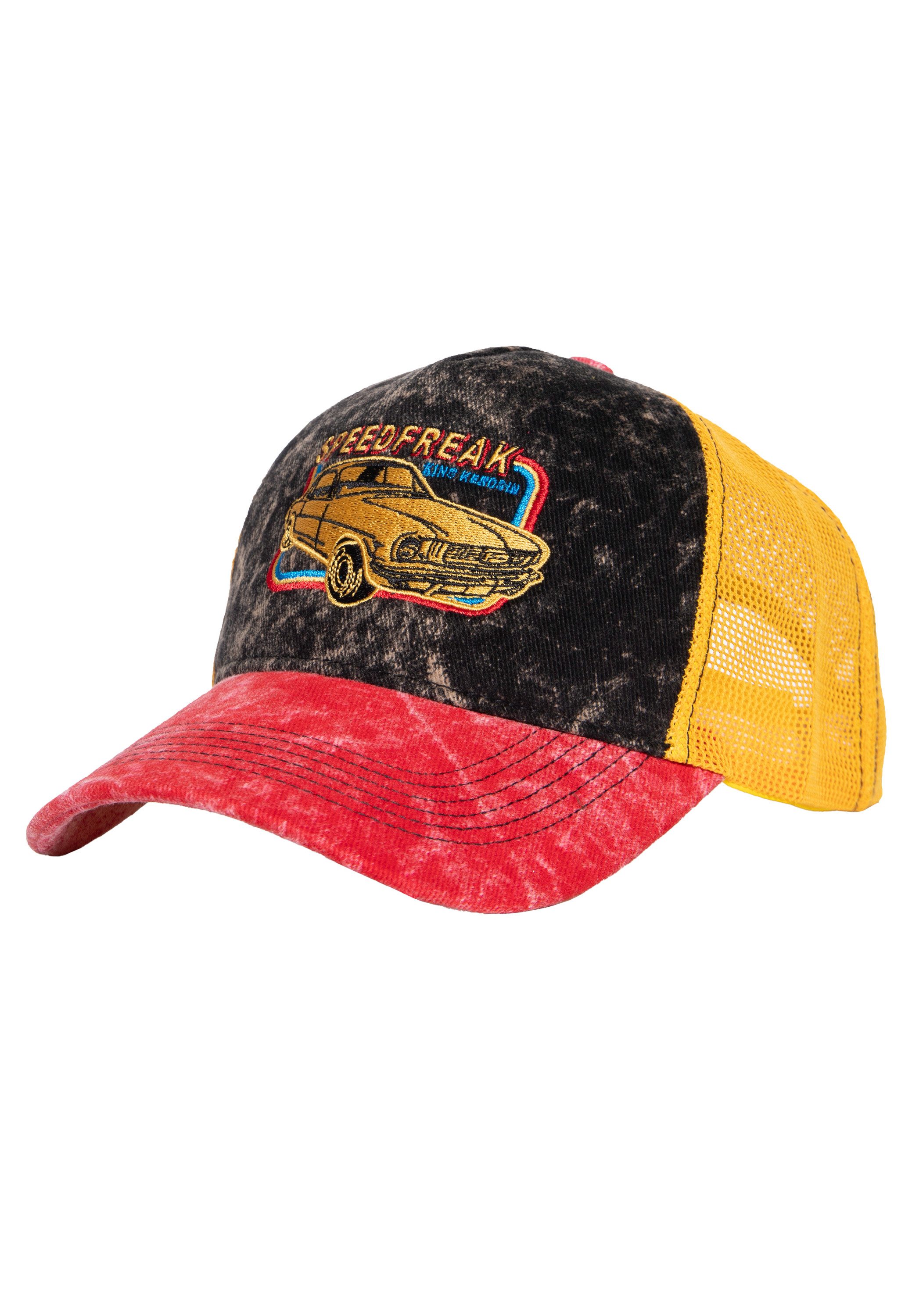 KingKerosin Trucker Cap Speedfreak (1-St) mit Acid-Wash-Effekt