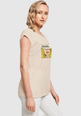 Merchcode T-Shirt Merchcode Damen Ladies Silent Sign Comic Extended Shoulder Tee (1-tlg)