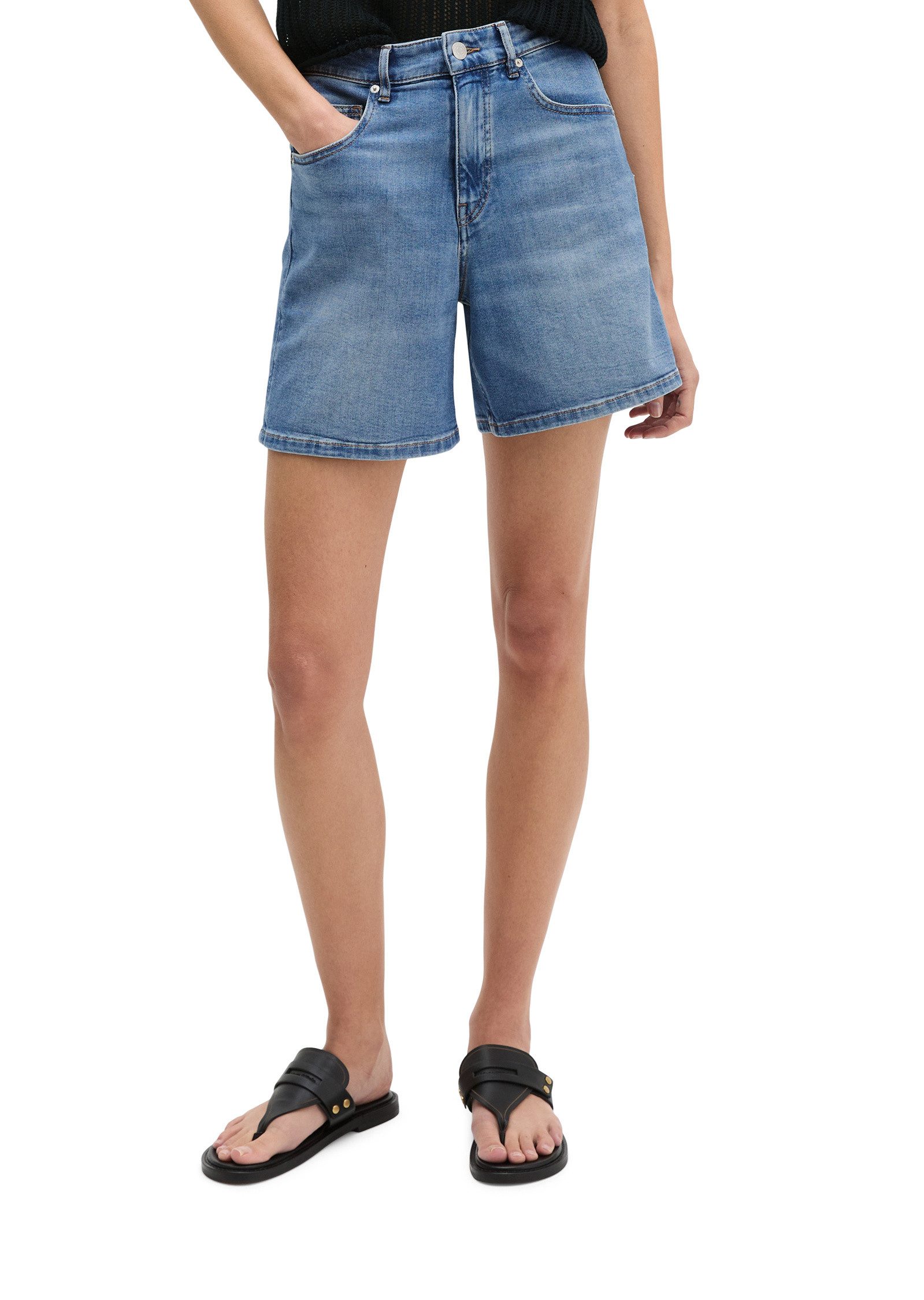 Marc O'Polo Shorts aus weichem Organic Cotton-Lyocell-Stretch