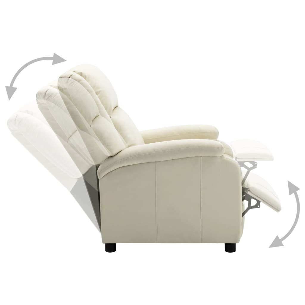 Kunstleder Sessel Elektrischer Weiß Relaxsessel furnicato
