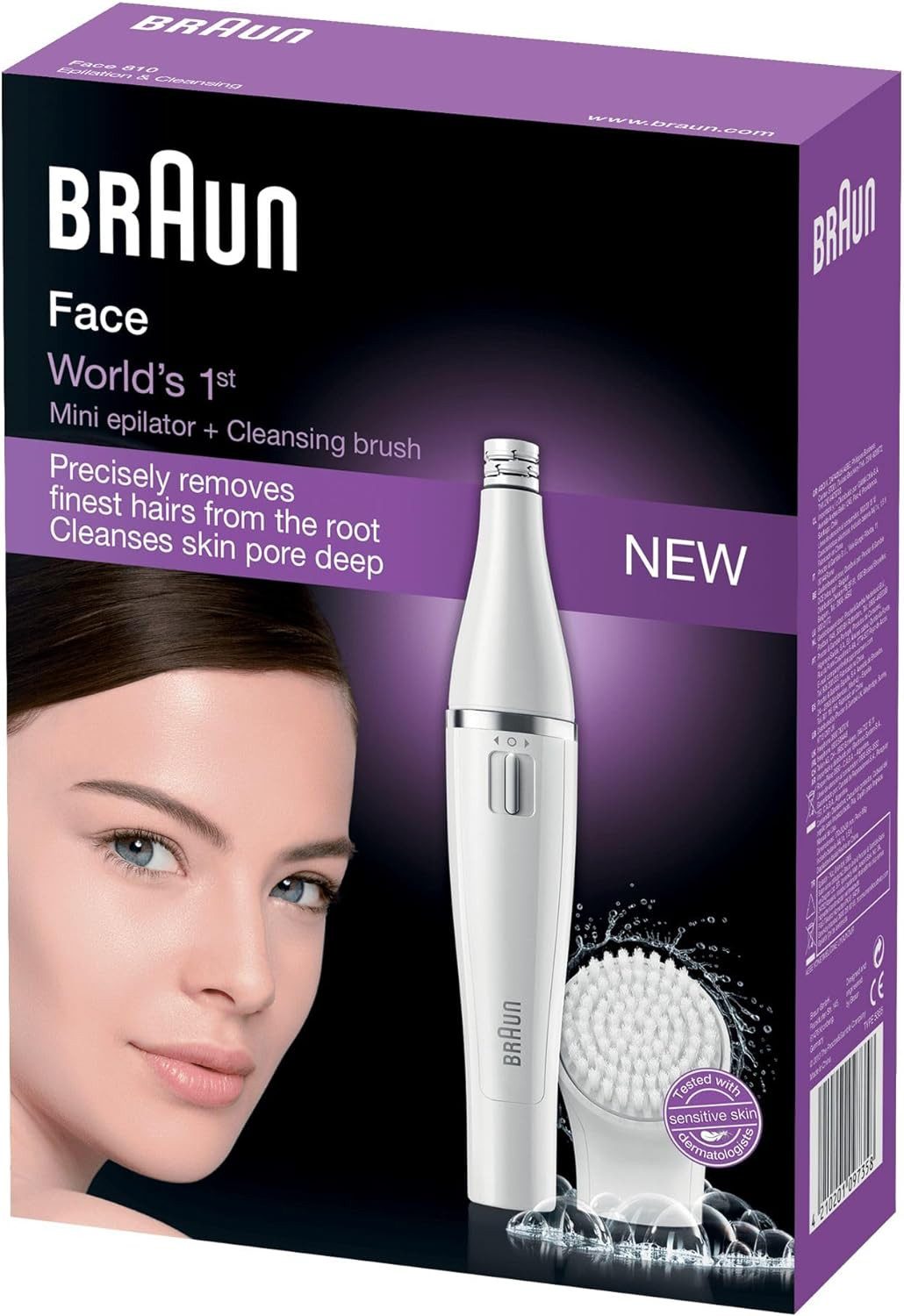 Braun FaceSpa Face 810 10 Pinzette Weiß