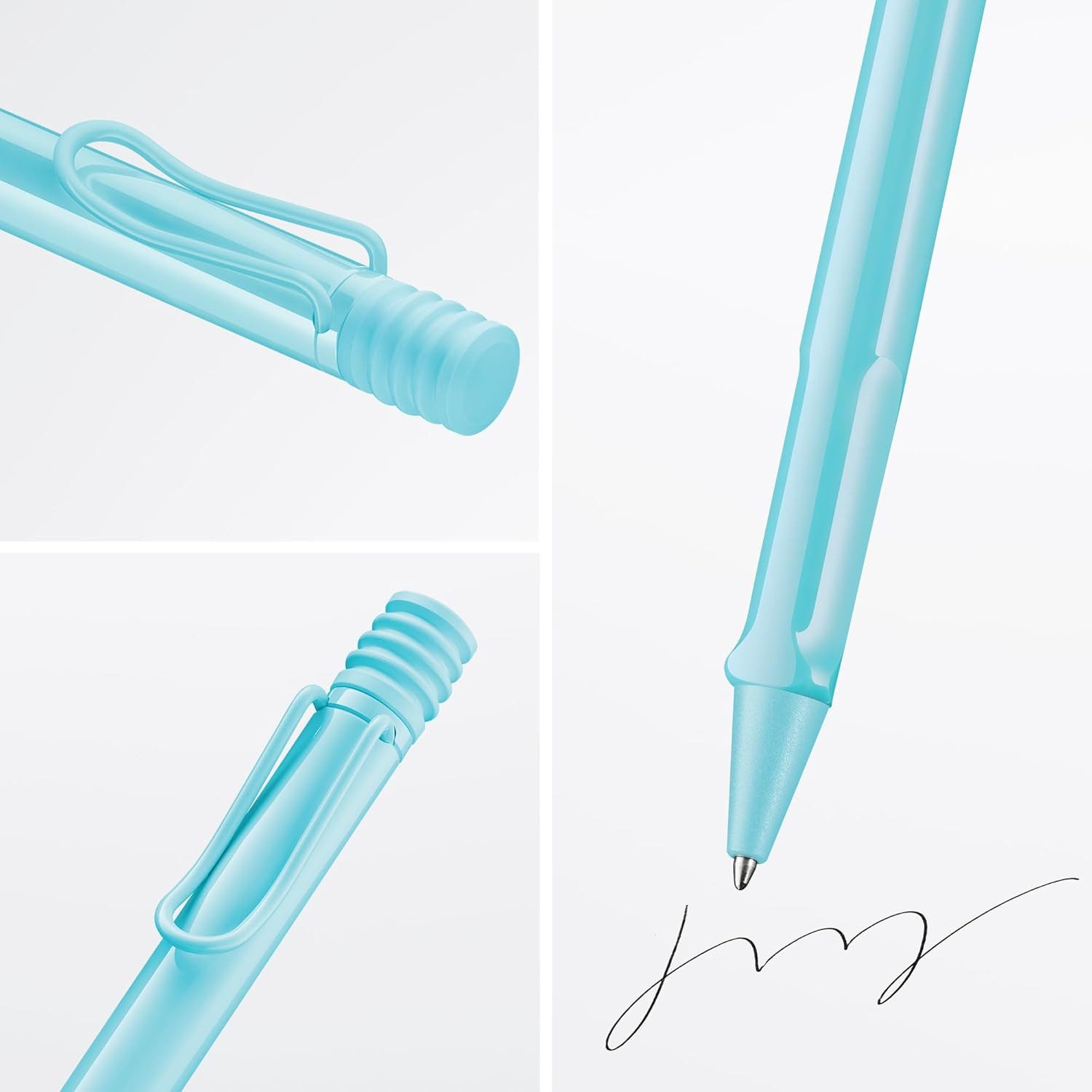 LAMY Kugelschreiber LAMY Safari Kugelschreiber 2D1 AQUASKY Hellblau Stärke M M16 Schreibfa
