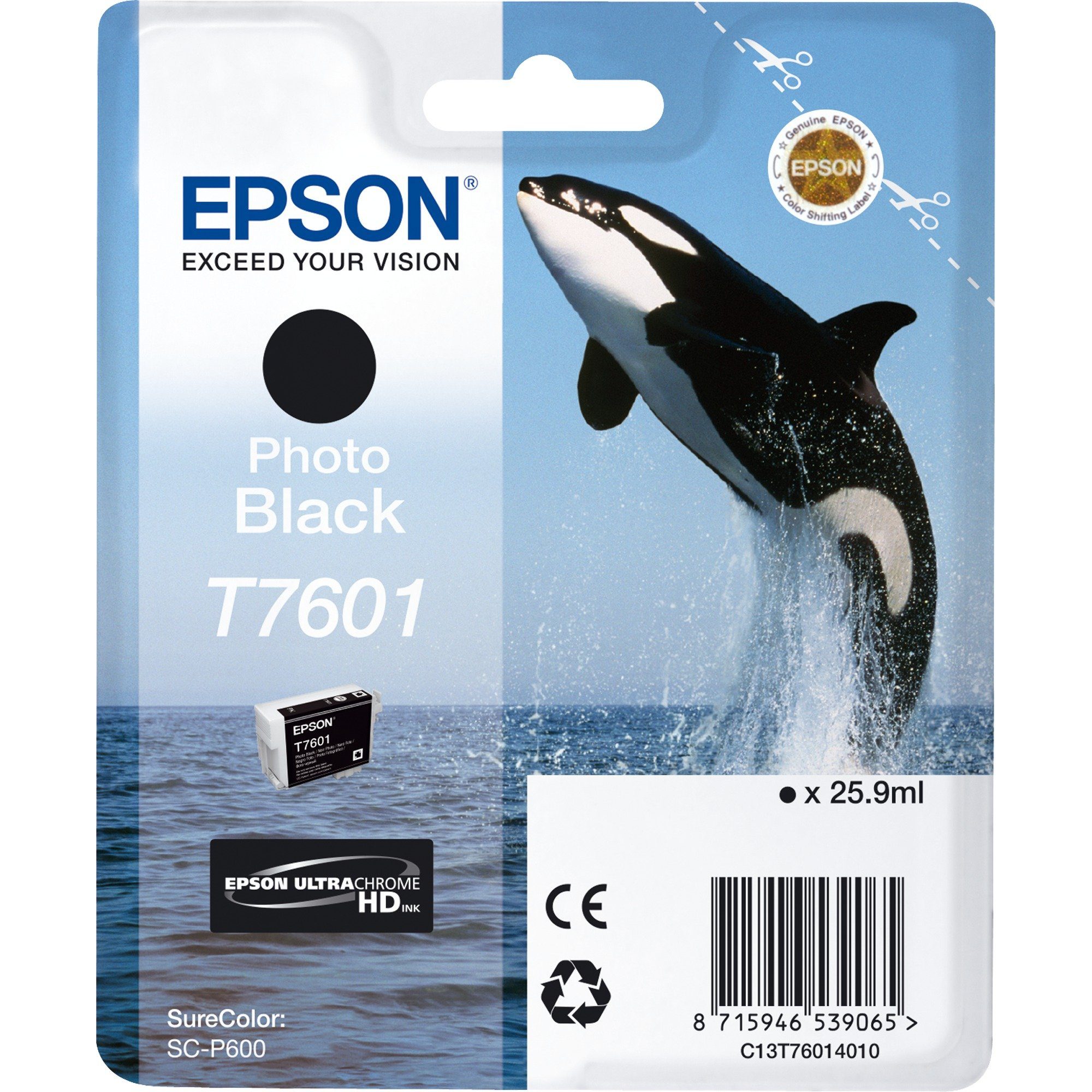 Epson Tinte schwarz C13T76014010 Tintenpatrone