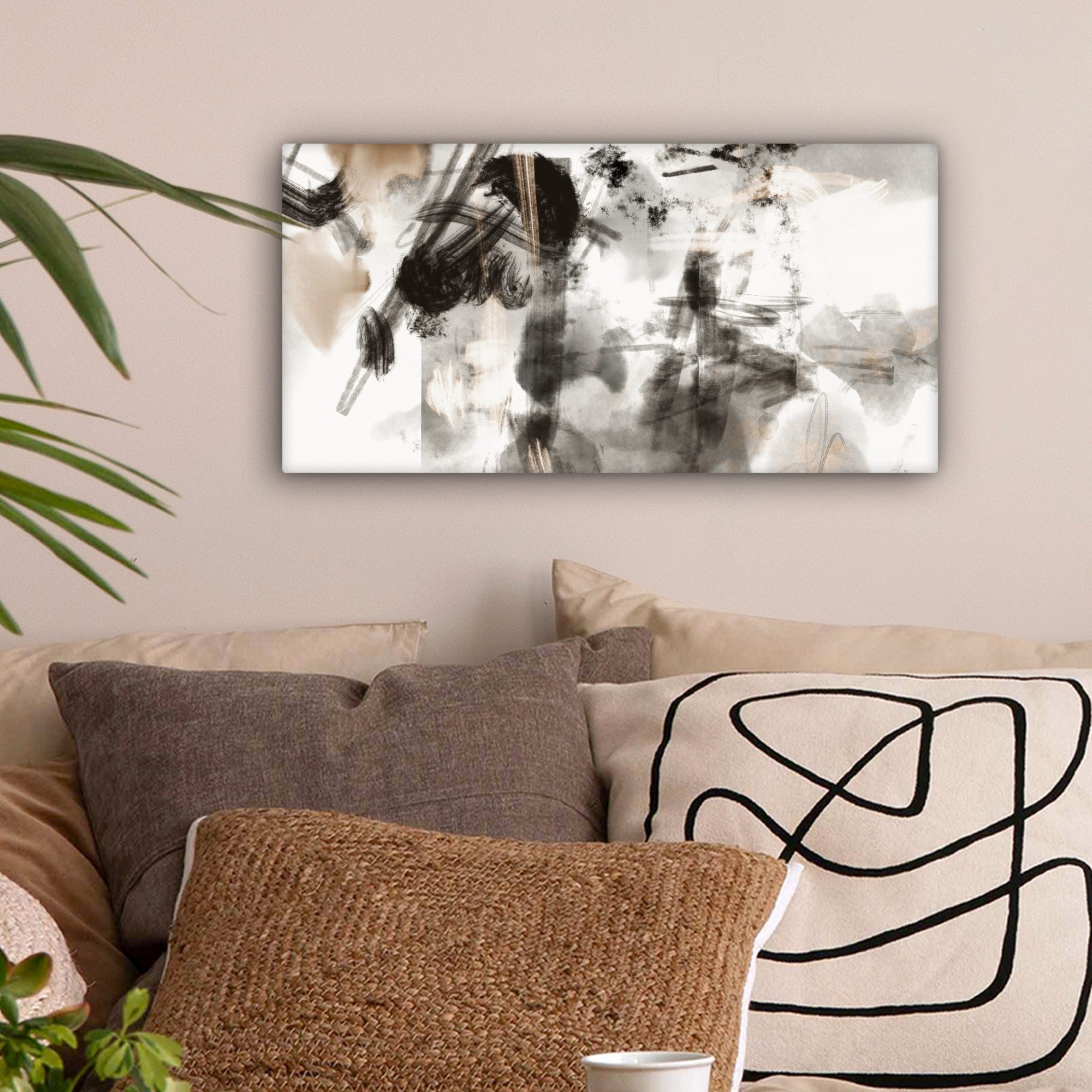 OneMillionCanvasses® Leinwandbild Panorama Malerei - Farbe günstig online kaufen
