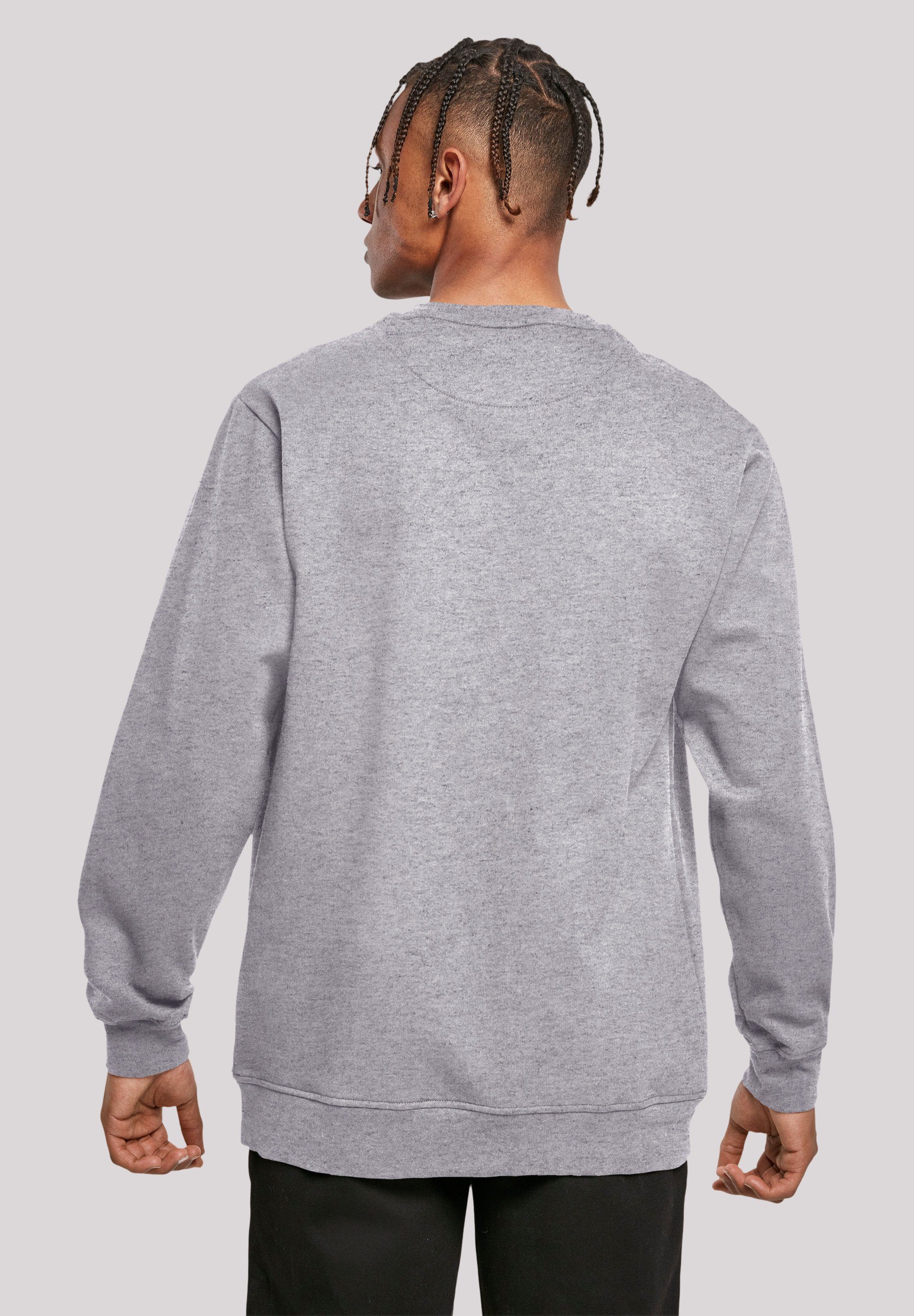 F4NT4STIC Sweatshirt Kiss Rock Band Qualität, Army Premium Musik, Logo Off grey heather By Rock