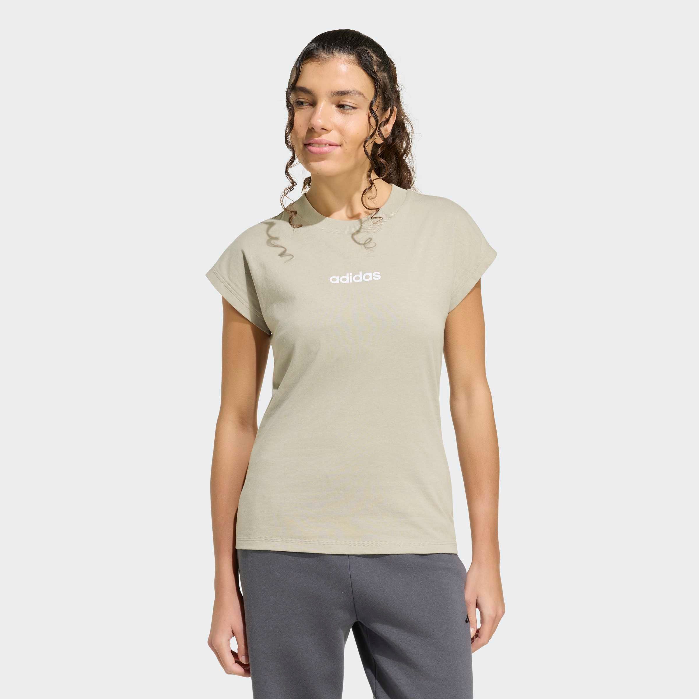 adidas Sportswear T-Shirt ESSENTIALS LINEAR COTTON sportlicher Stil, Kurzar günstig online kaufen