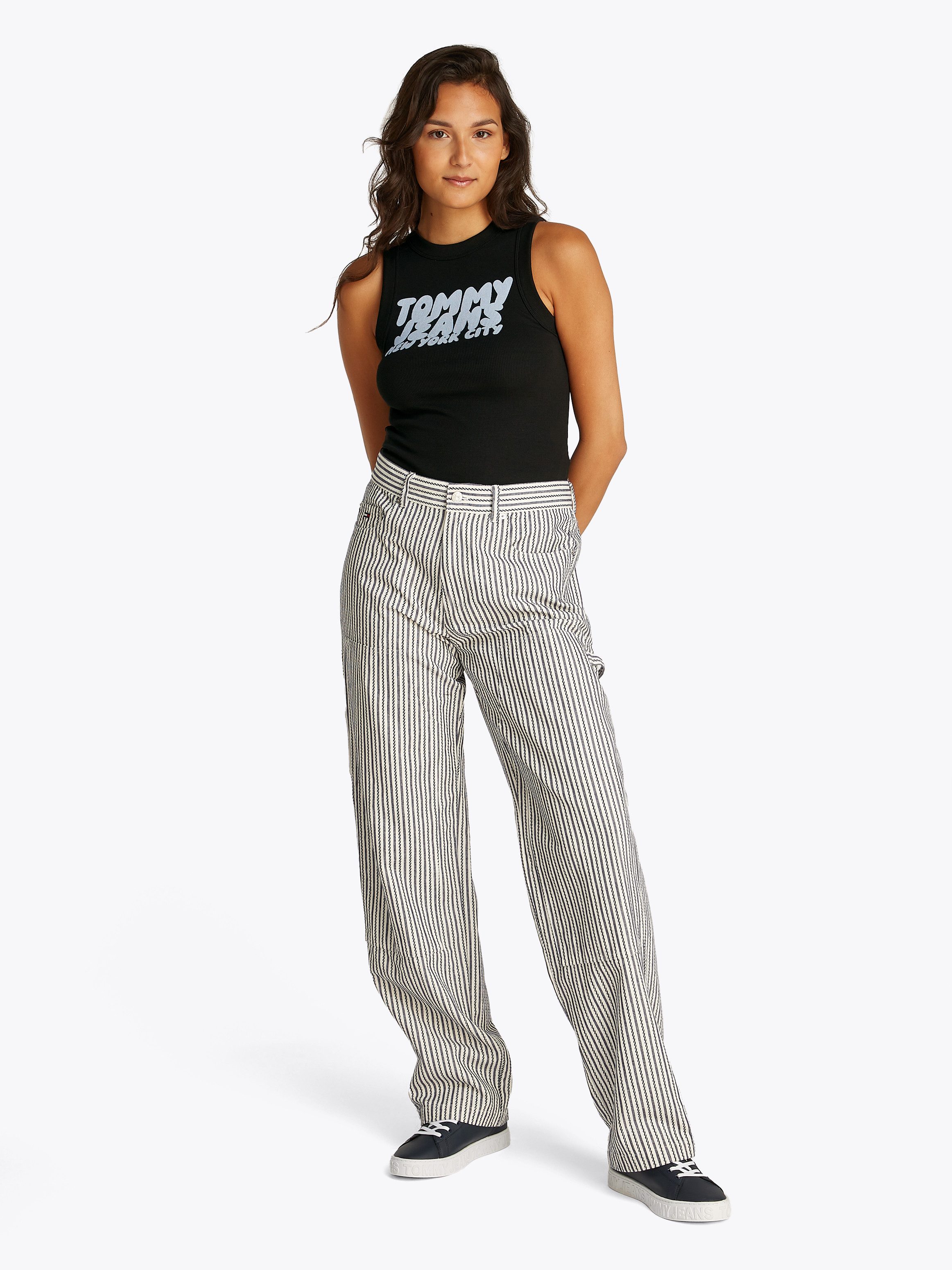 Tommy Jeans Tanktop TJW SLIM SH TJ BUBBLE TANK mit Logodruck