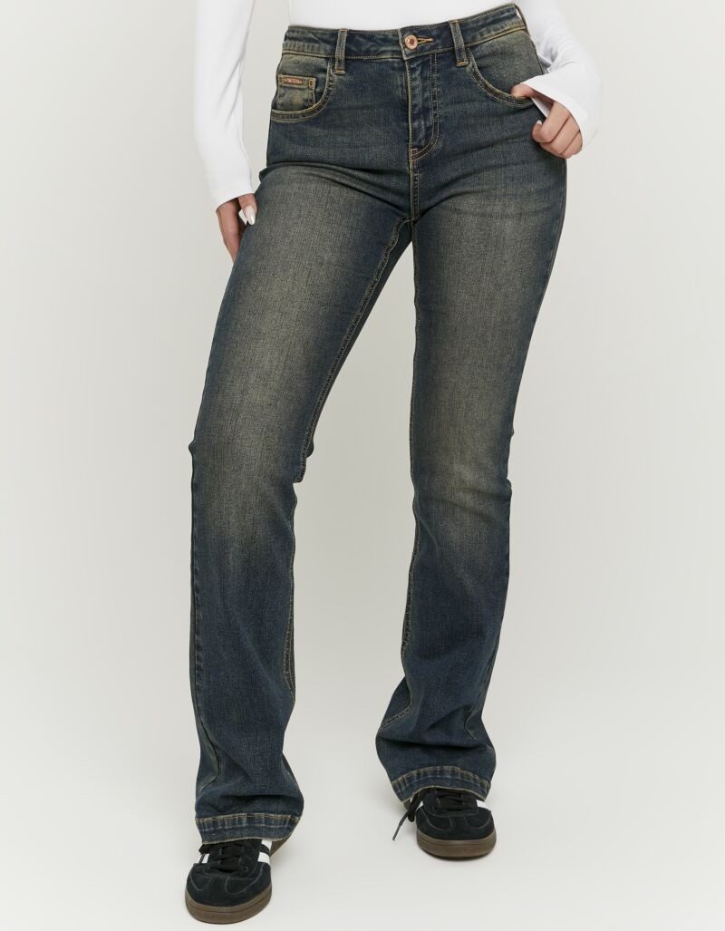 Tally Weijl Bootcut-Jeans SPADEBOOTY Baumwollmischung, Mid Waist