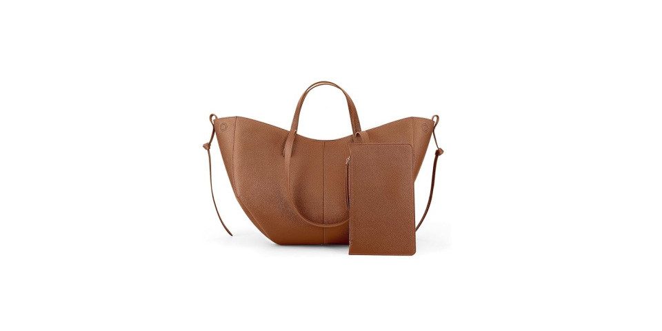 feinlux Schultertasche Tote Bag Kunstleder Damen Groß Elegante Schultertasche (Packung, Multifunktionale Schultertasche aus Kunstleder), perfekte Damen-Handtasche für jeden Anlass