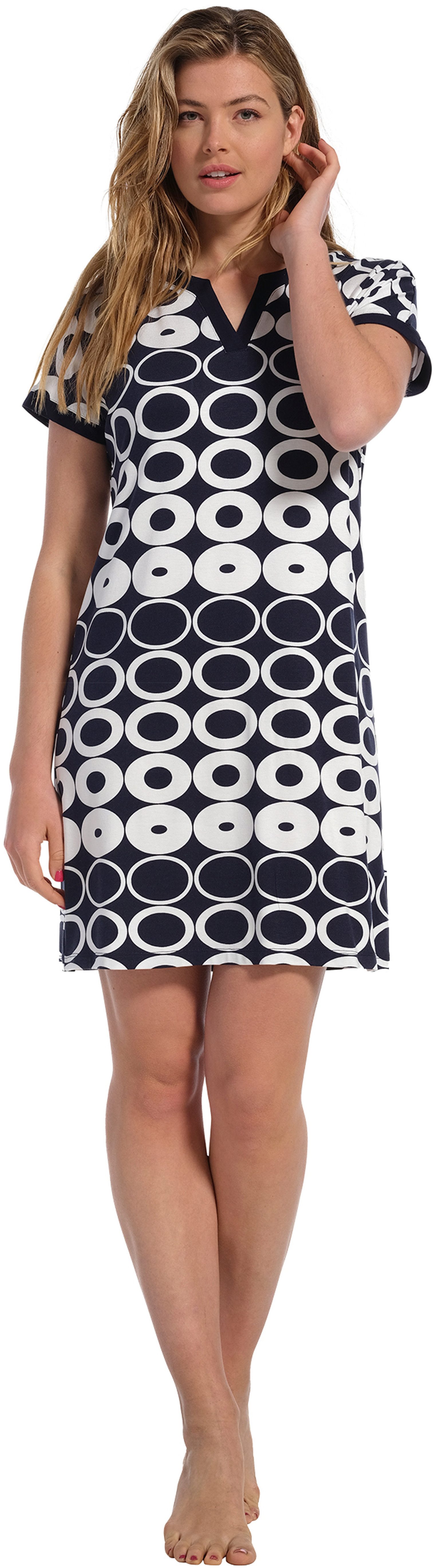 Strandkleid Damen Kleid mit kurzem Arm
