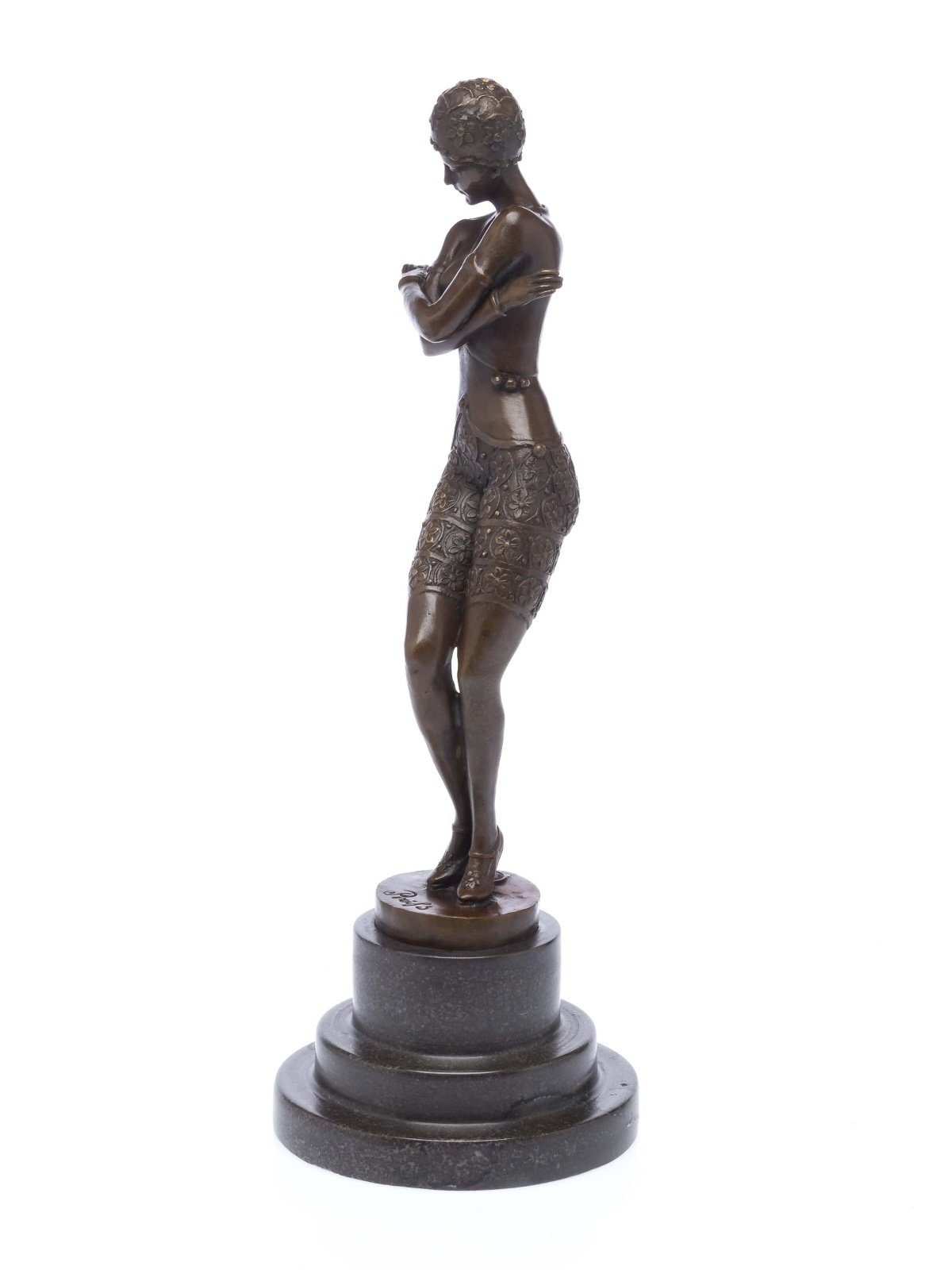 Aubaho Skulptur Bronze Skulptur deco Preiss art St Tänzerin Ferdinand nach (1882-1943)