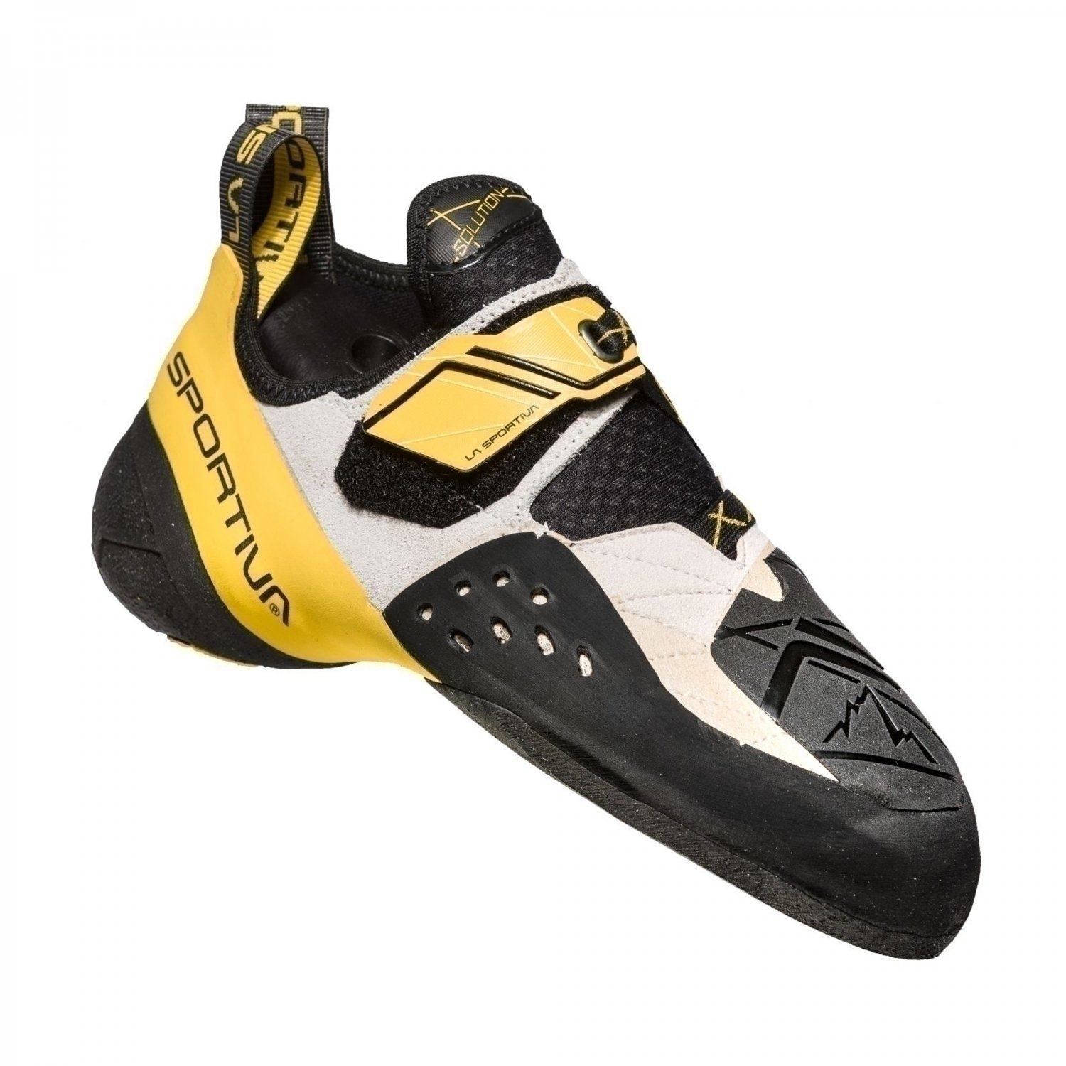 La Sportiva SOLUTION Herren Kletterschuh weiß/gelb Kletterschuh